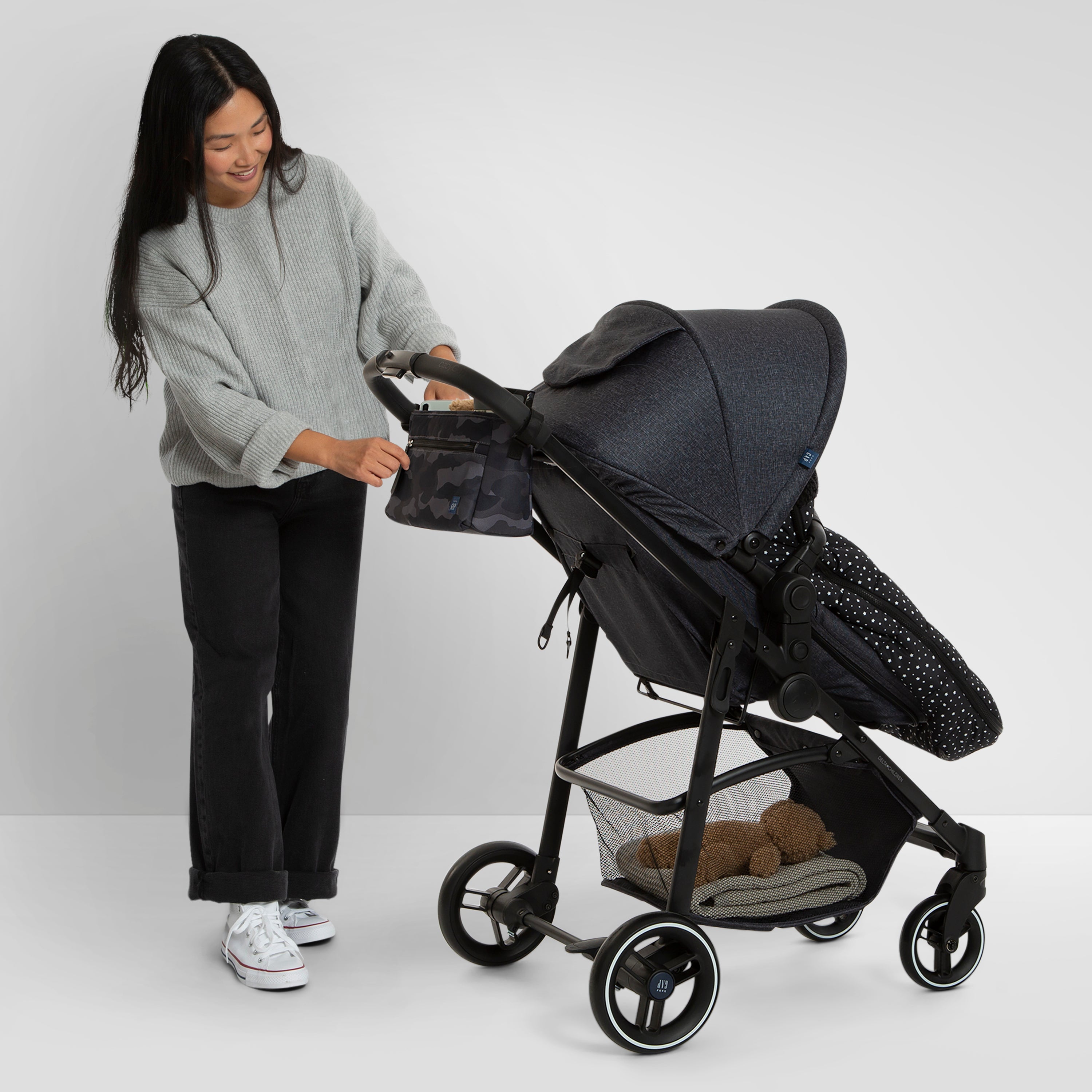 BabyGap Classic Parent Organizer for Single Stroller - Diaper Bag with Multiple Pockets & Insulated Bottle Holder - Perfect for On-the-Go Parents, Travel & Daily Strolls