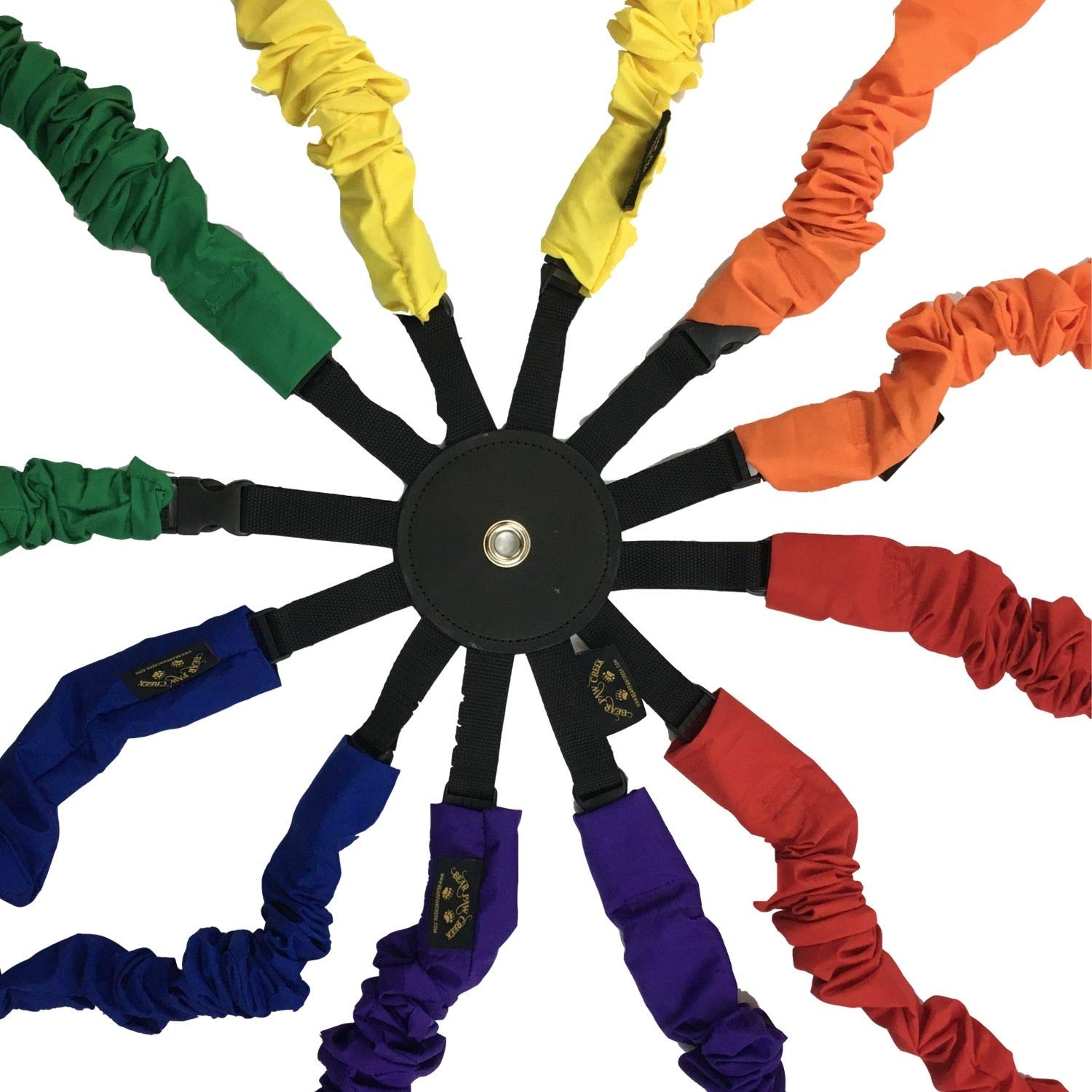 Stretchy Band Set of 6 - Premium Elastic Movement Bands for Group Activities & Team Building - Made in USA - Perfect for Classroom Exercises, Yoga, Dance Therapy and Kids' Play