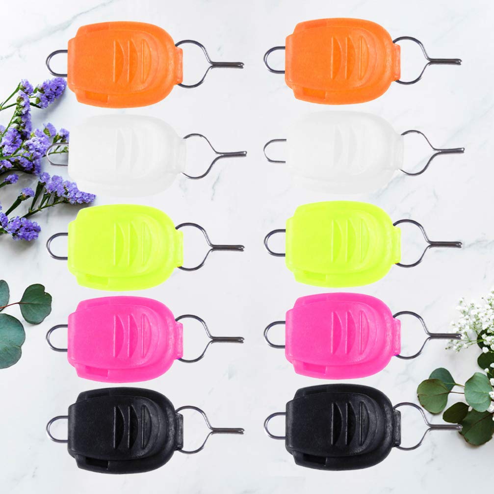 25pcs Fishing Line Clip Buckle Holder with Stopper - Durable Line Keeper for Fishing Rods - Essential Fishing Tackle Accessories for Freshwater & Saltwater Angling