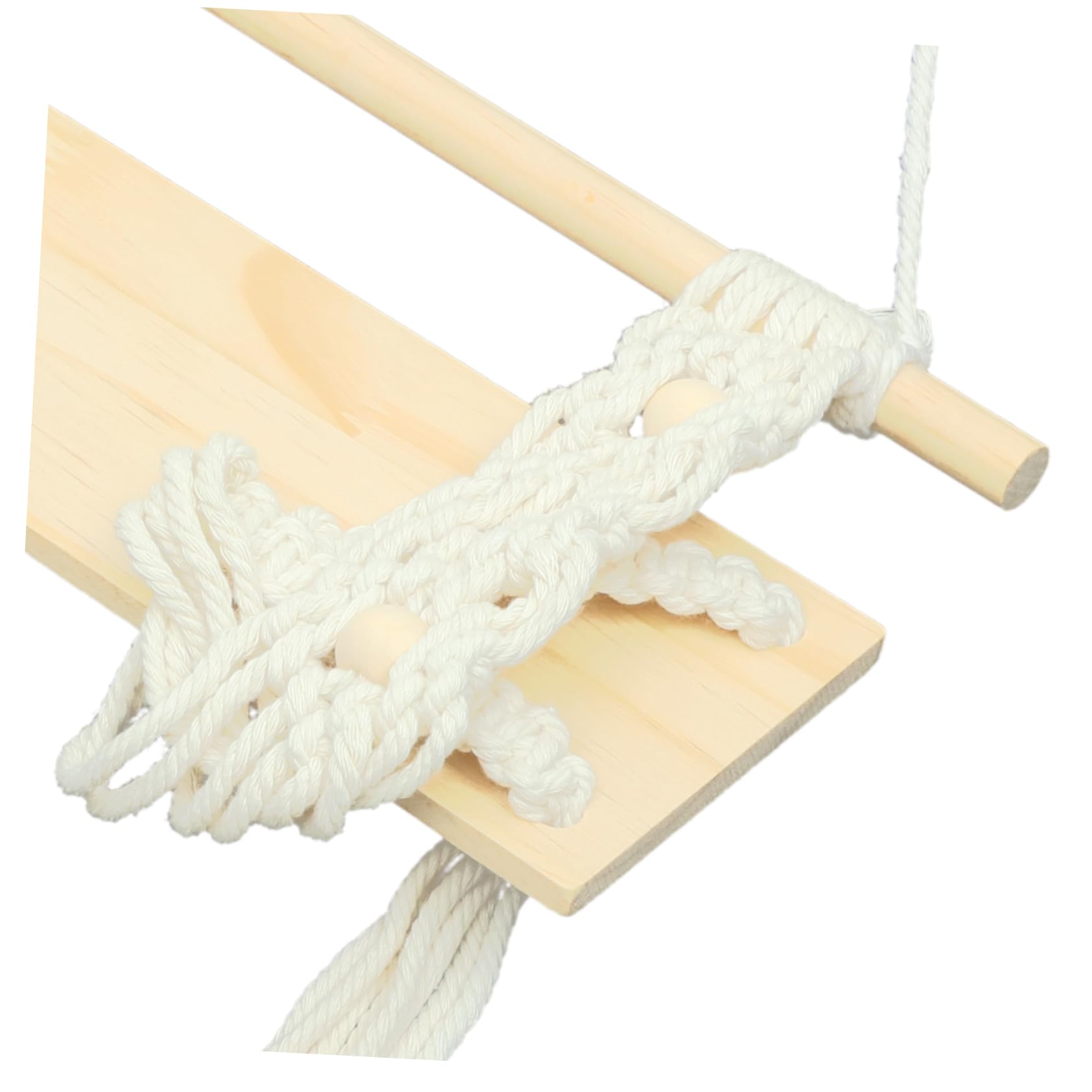 Boho Cotton Rope Floating Plant Shelf - Macrame Plant Hanger for Indoor & Outdoor Decor - Handmade Wall Shelf for Succulents, Air Plants & Home Decor