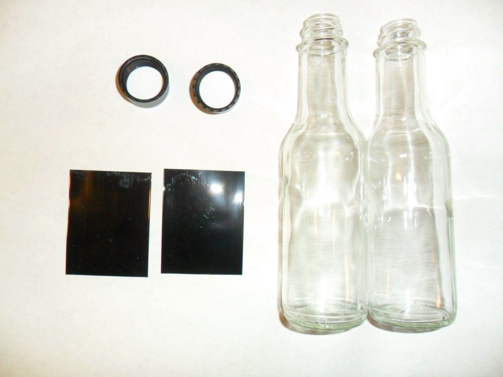 5oz Clear Glass Hot Sauce Bottles with Black Screw-on Lids - Pack of 12 | Perfect for Homemade Hot Sauce, Salad Dressing, Olive Oil & Gift Packaging | Ideal for Restaurants, Catering & Small Business Selling