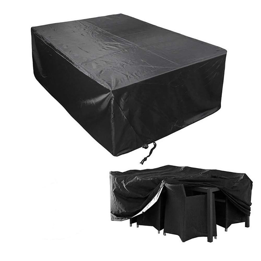 Waterproof Outdoor Patio Furniture Covers - Heavy-Duty Oxford Fabric, Windproof & UV Resistant for Table, Rain Snow Dust Protection (95x64x39 Inch) - Perfect for Garden, Deck, and Backyard Furniture Protection