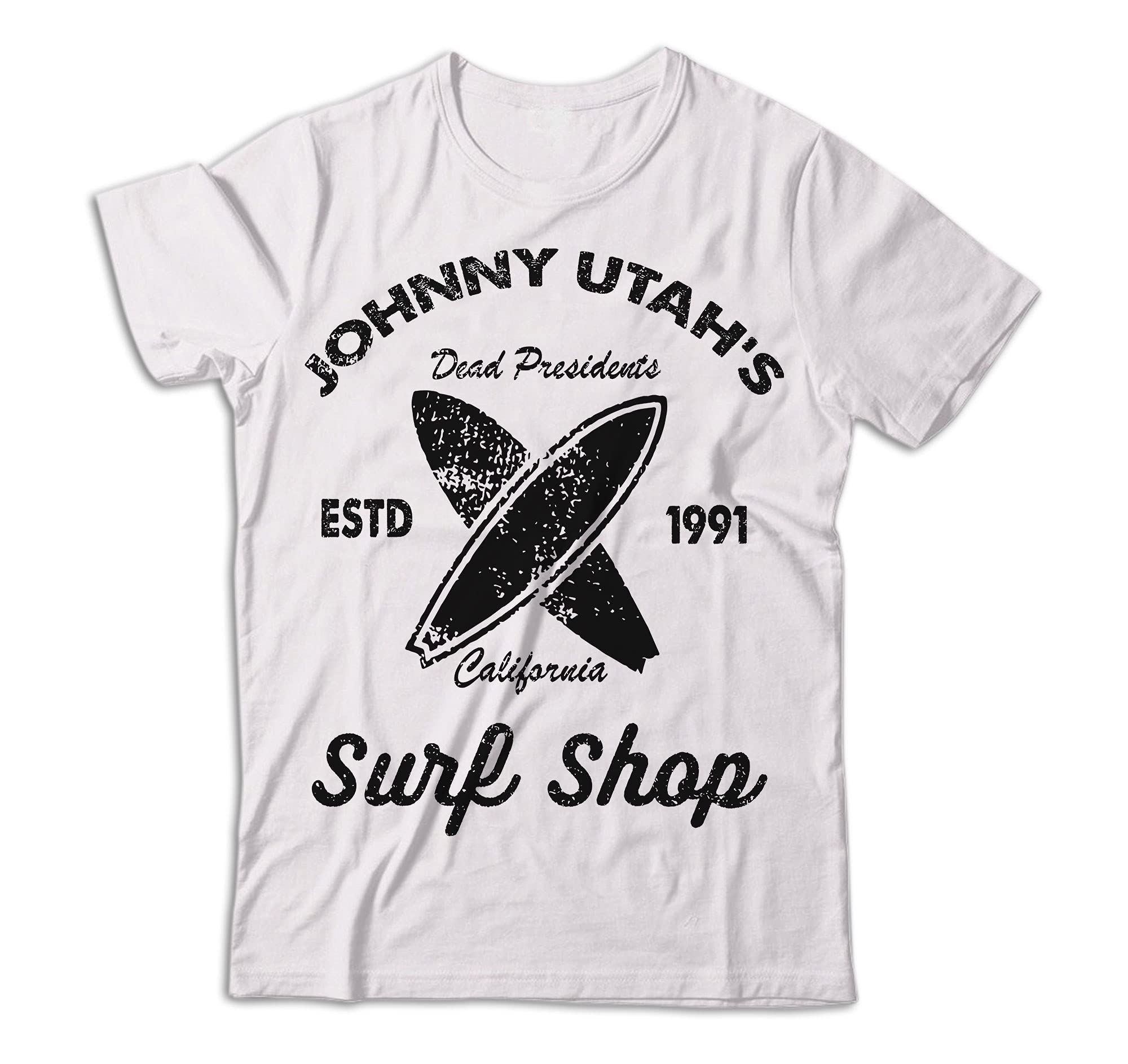 Johnny Utah Surf Shop T-Shirt - Point Break Movie Inspired Surfing Tee for Men & Women - Perfect for Beach, Surfing, and Casual Wear