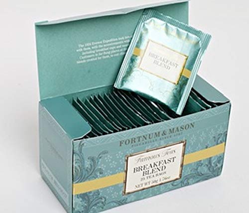 Fortnum & Mason British Breakfast Blend Tea - 25 Tea Bags (Pack of 10) | Premium Black Tea for Morning Energy | Perfect for Home, Office & Gifts
