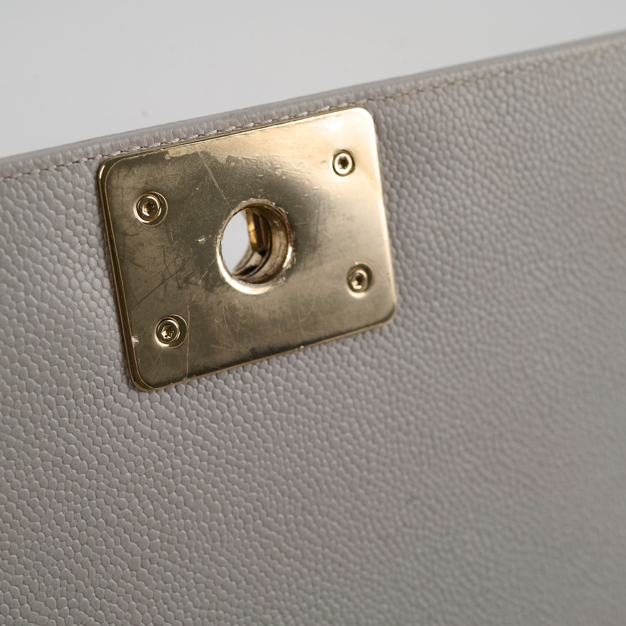 Chanel Caviar Leather Old Medium Flap Bag in Grey with Microchip - Perfect for Luxury Everyday Use & Special Occasions