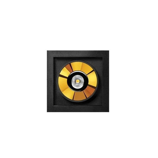 Black Foster Micro Recessed LED Downlight - Energy Efficient 1 Inch Ultra-Thin Ceiling Light for Kitchen, Bathroom & Closet Lighting