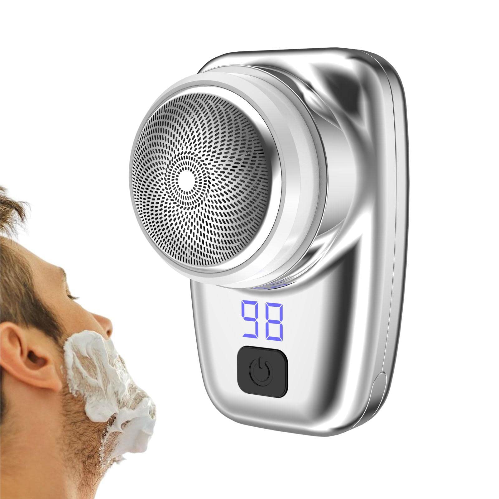Premium Rechargeable Electric Shaver for Men - Waterproof Wet/Dry USB Shaving System - Compact Travel Razor for Face, Head & Body Grooming - Perfect for Home, Car, Business Trips & Vacation Use