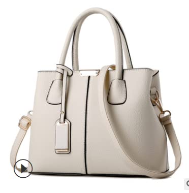 Stylish Large Leather Tote Bag for Women - Top Zip Shoulder Purse & Crossbody Handbag - Perfect for Work, Travel & Everyday Use