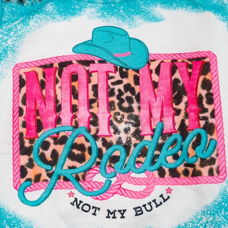 Girl's Not My Rodeo Blue Sweatshirt | Cute Graphic Pullover Hoodie for Teens | Perfect for Casual Wear, School & Outdoor Activities