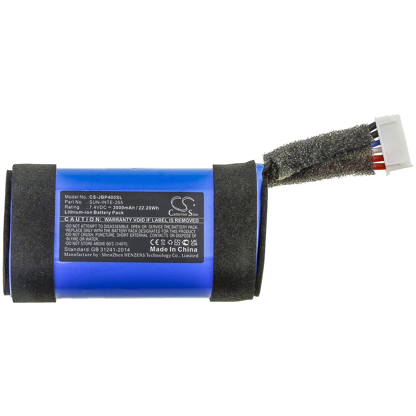 JBL PartyBox On-The-Go Replacement Battery 7.4V 3000mAh - Long Lasting Power Supply for Outdoor Parties, Camping & Portable Speakers
