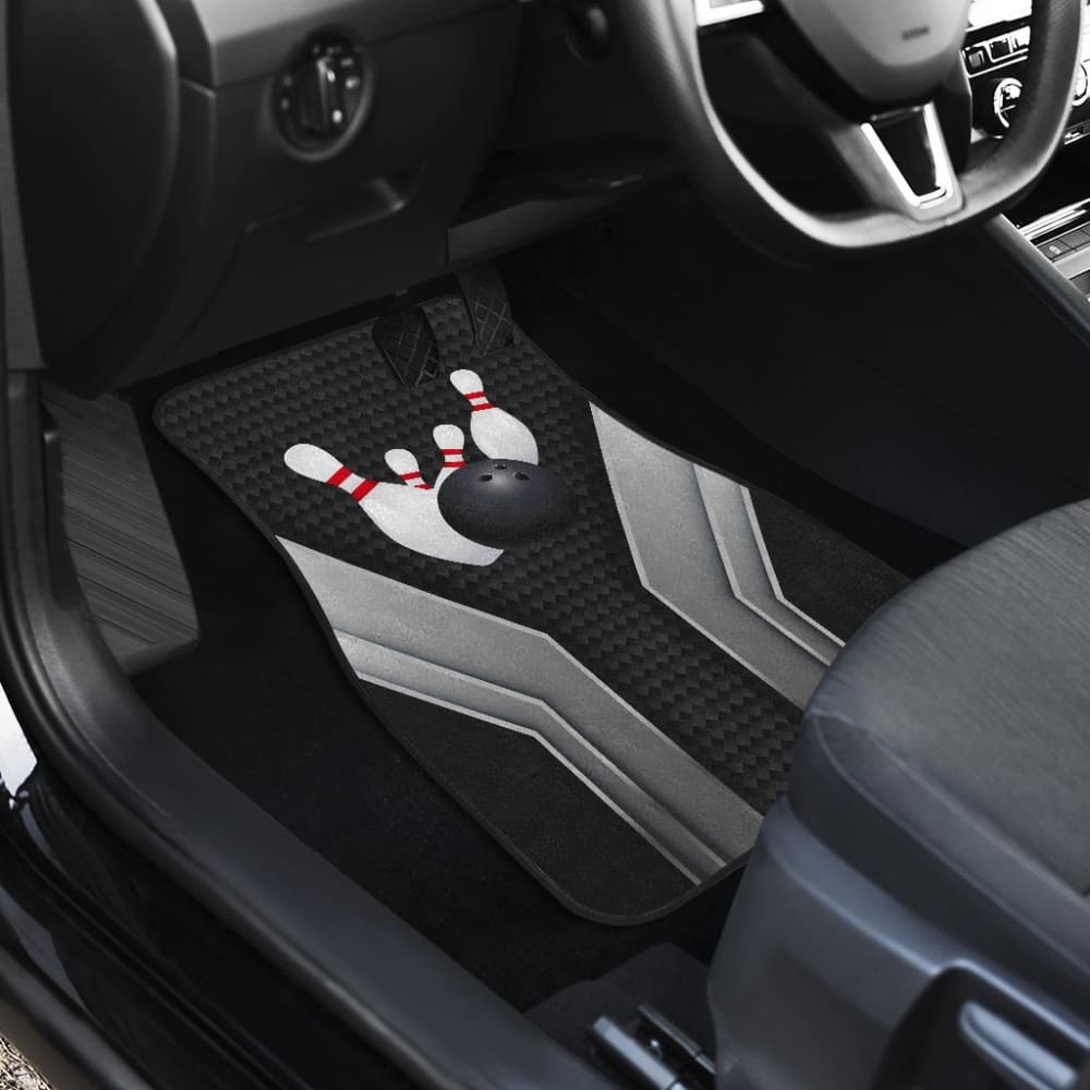 Bowling Car Seat Cover with Metal Print - Durable & Stylish Protection for Your Vehicle - Perfect for Bowling Enthusiasts & Sports Fans