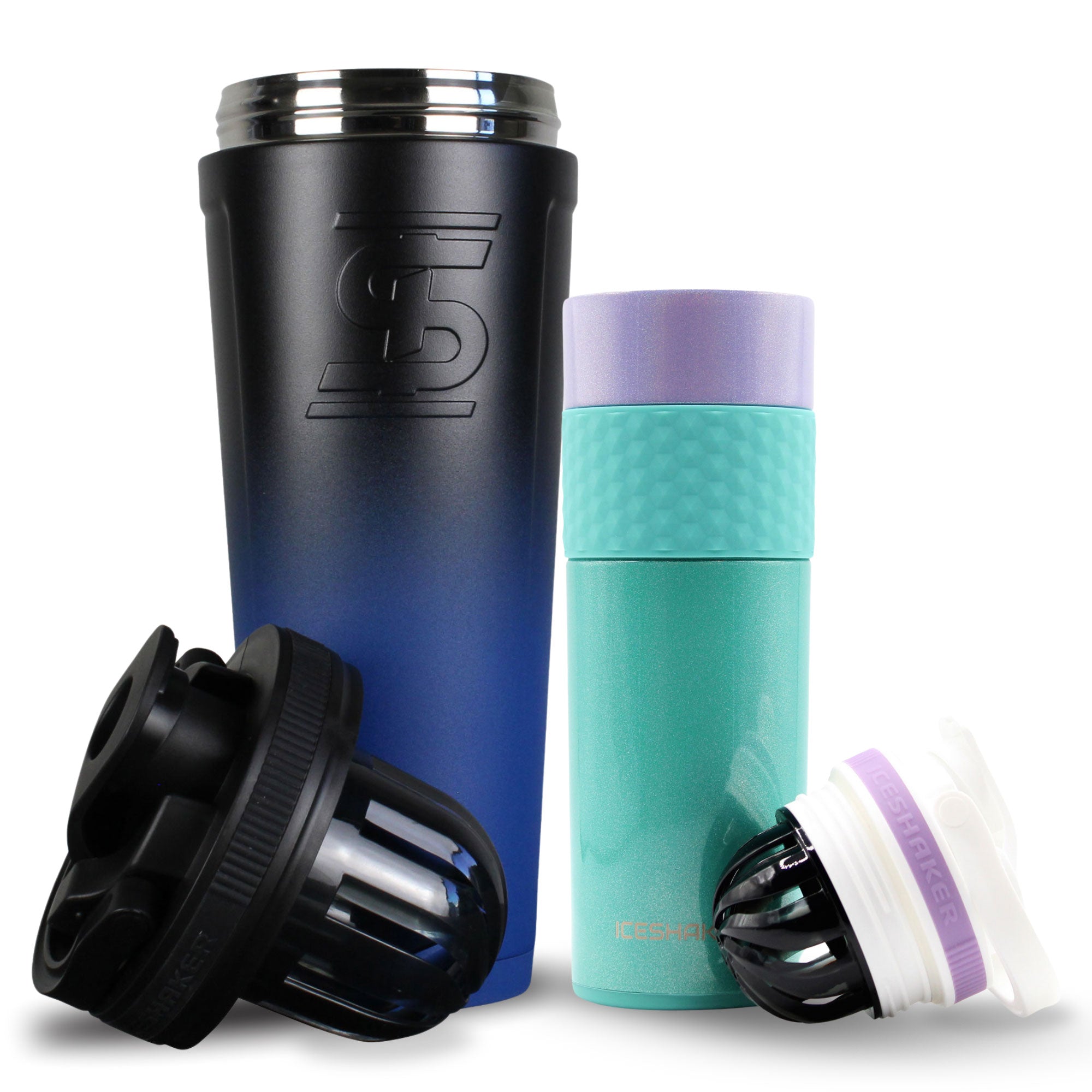 Premium His & Her Protein Shaker Bottle Set - 20oz Leak-Proof Mixing Cups for Gym, Workouts & Post-Training Recovery - BPA-Free Fitness Accessories for Couples