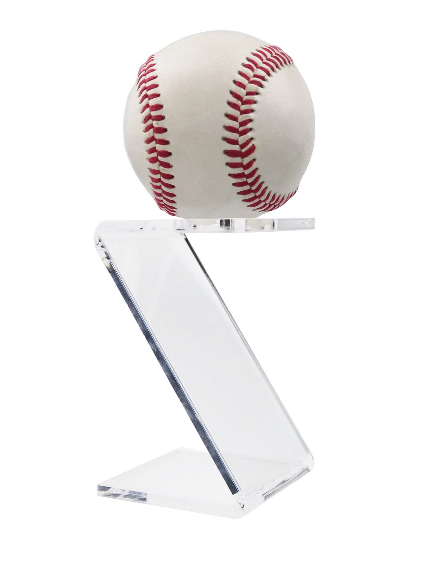 Clear Acrylic Baseball Display Stand - Signed Autographed Memorabilia Holder for Golf, Tennis & Crystal Balls - 1 Pack - Perfect for Showcasing Collectibles in Home, Office or Sports Memorabilia Displays