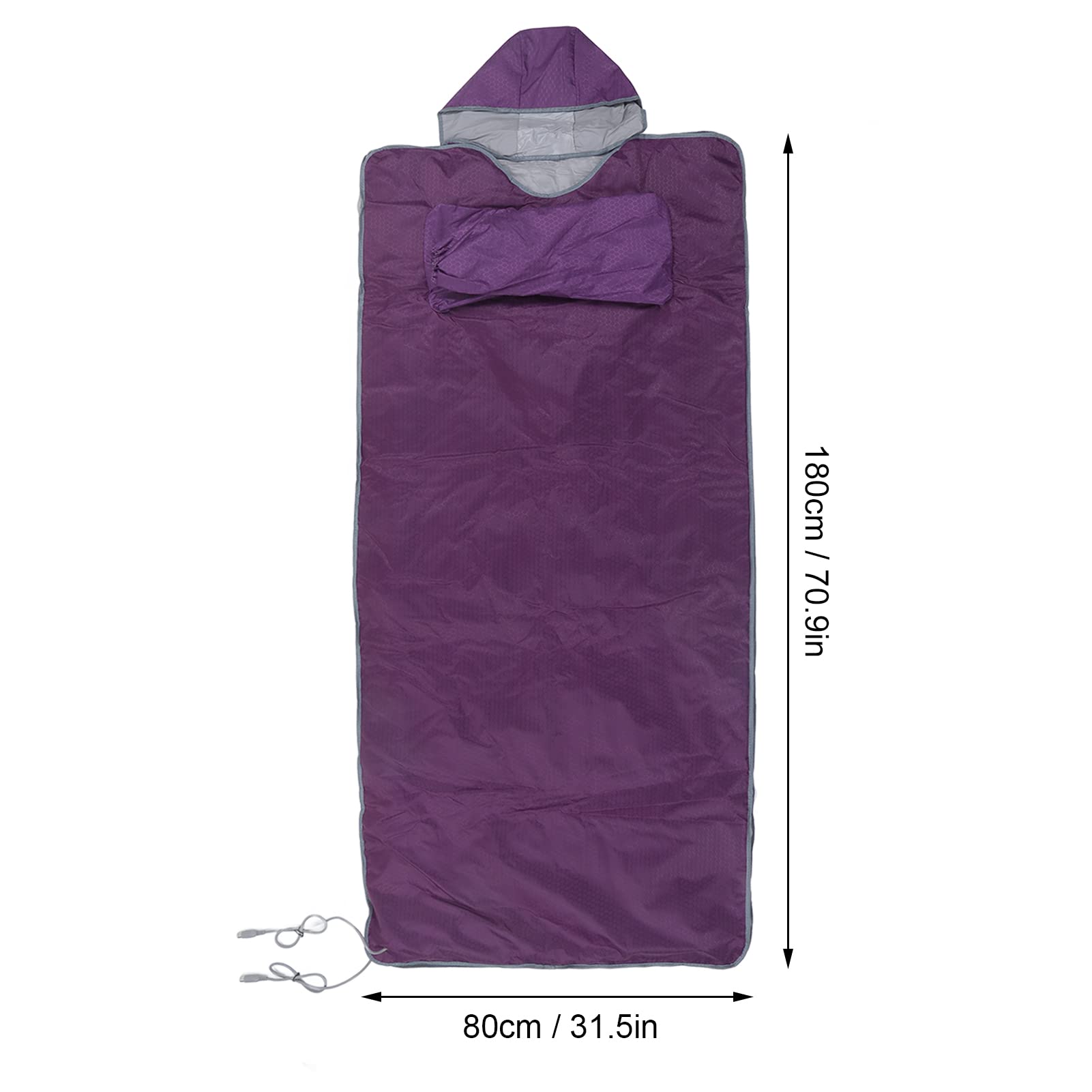 Far Infrared Sauna Blanket with Remote Control - 650W Detoxifying Heating Pad with Hat & Sleeves for Full Body Relaxation, Weight Loss & Spa Therapy | Perfect for Home Use, Yoga Recovery & Post-Workout Detox