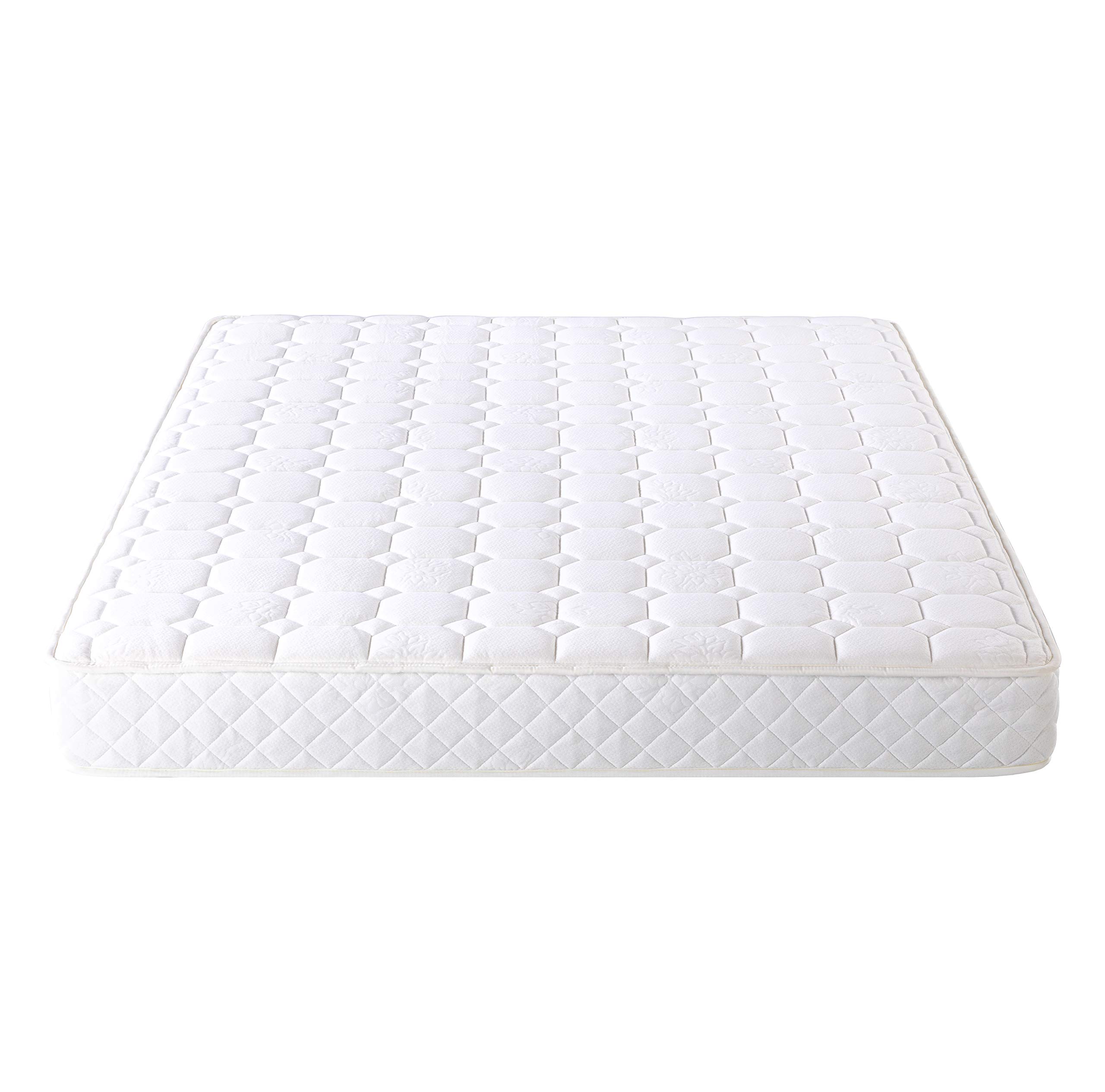 Best 8 Inch Tight-Top Pocket Spring Mattress - Motion Isolation Individually Wrapped Coils, Comfort Foam Layer, CertiPUR-US Certified - Full Size White Mattress for Bedroom, Guest Room & Dormitory