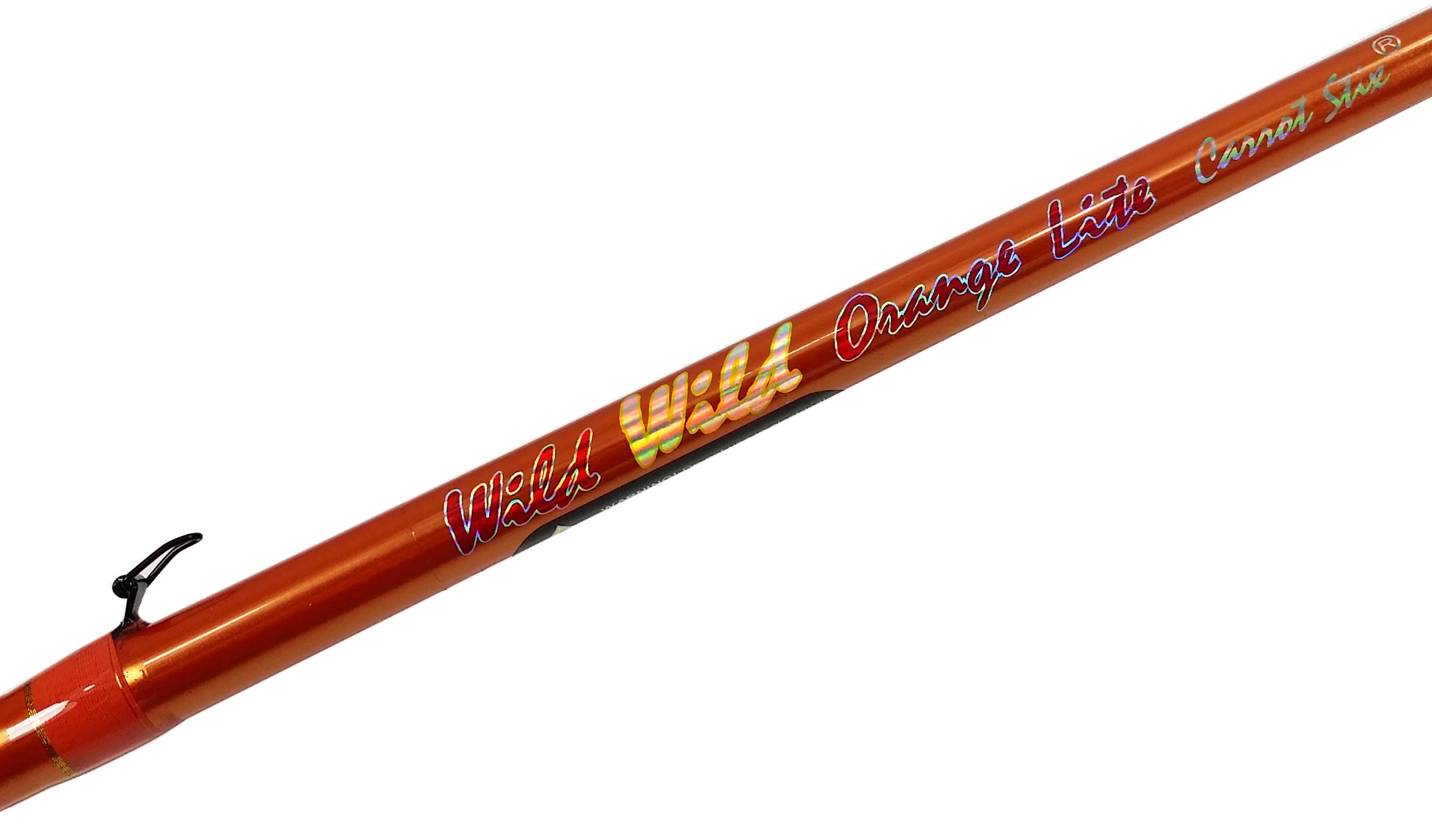 Carrot Stix Spinning Fishing Rod - Wild Orange Lite | Lightweight Graphite Fishing Pole for Bass, Trout & Freshwater Fishing | Perfect for Shore Fishing & Boat Angling
