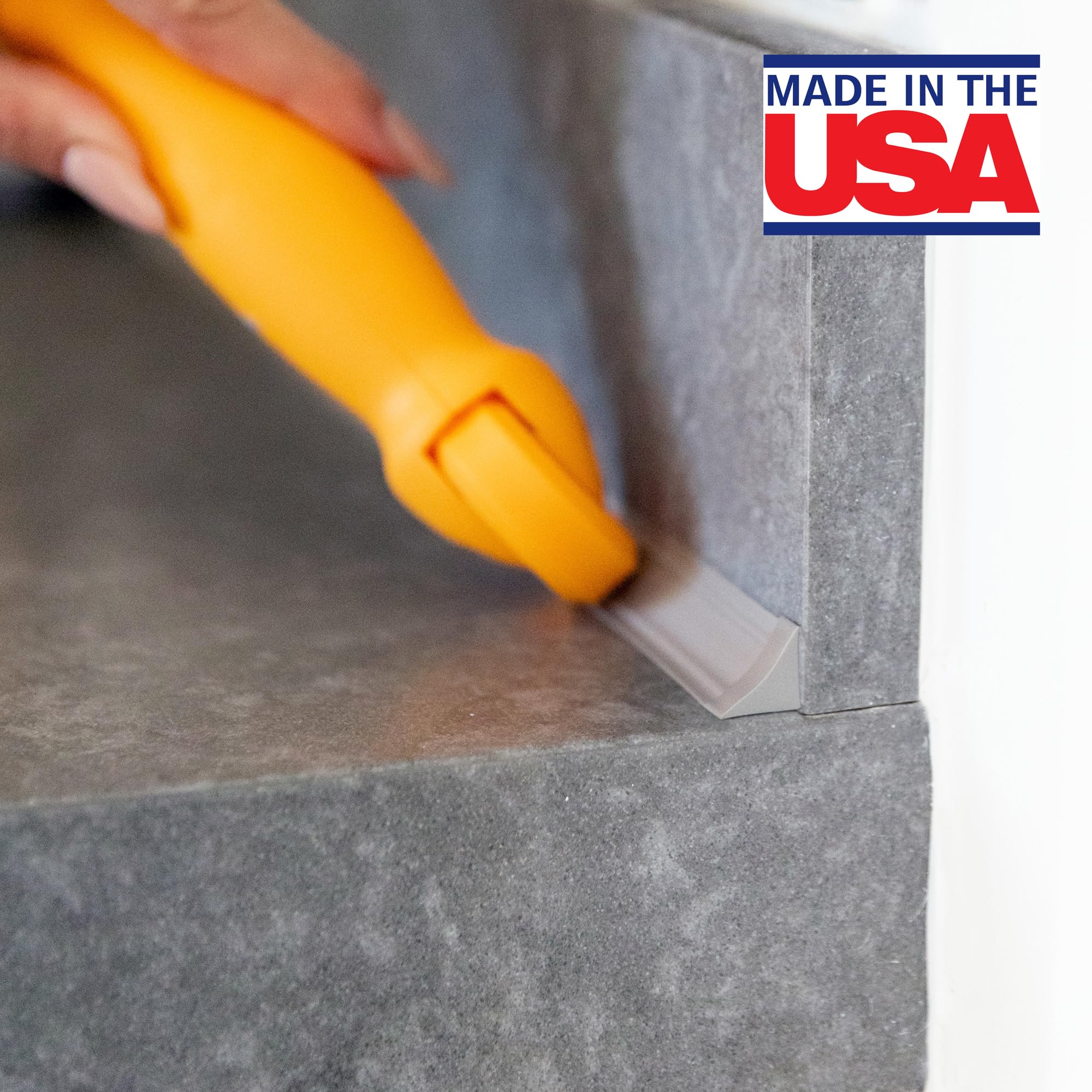 InstaTrim Applicator Tool – Professional DIY Caulk Trim Tool for Seamless Adhesive Installation, Smooth Durable Finish – Perfect for Home Improvement, Bathroom & Kitchen Renovations, Wall & Floor Sealing – Great for Caulking Tiles, Baseboards, Countertops and Window Frames