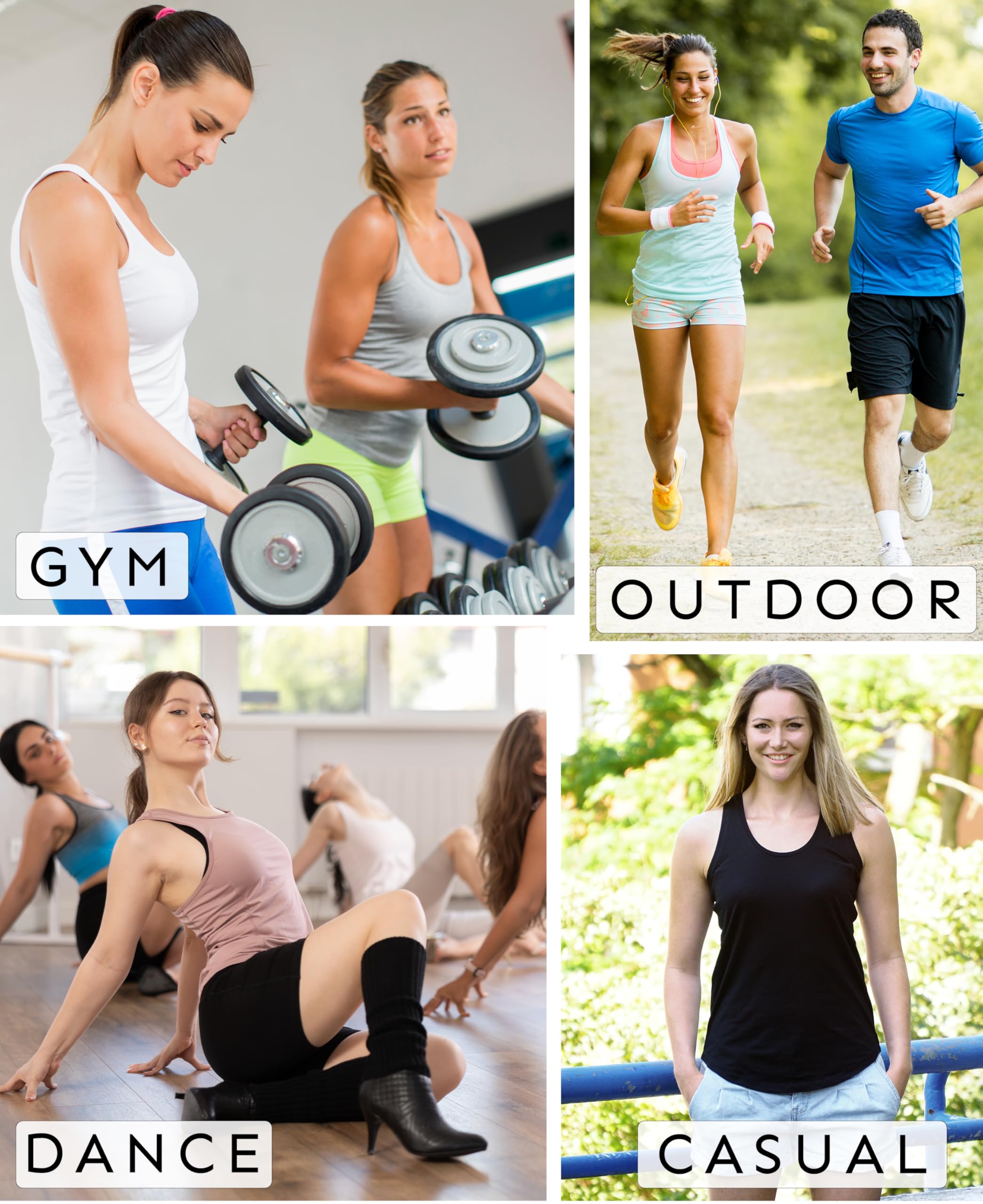 5 Pack Women's Flowy Burnout Racerback Tank Tops - Breathable Workout Shirts for Yoga, Gym & Everyday Wear | Moisture-Wicking Activewear
