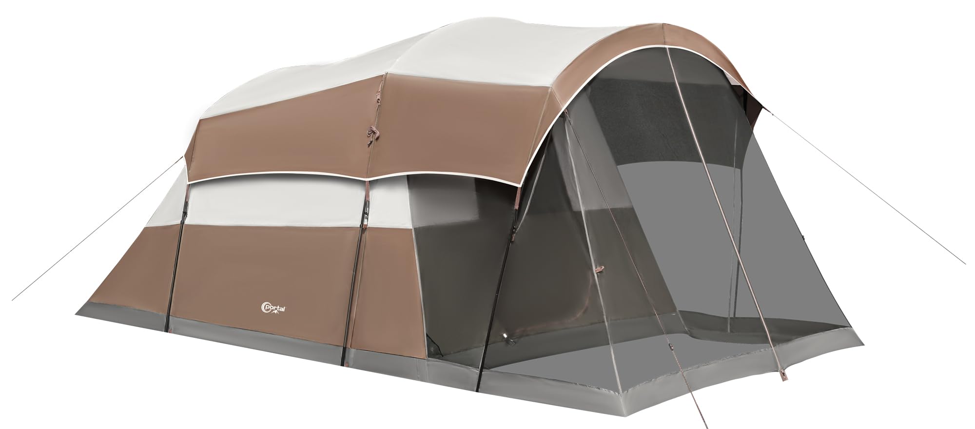 6/8/10 Person Family Camping Tent with Screen Room - Waterproof Large Tunnel Tent with Rainfly - Spacious Outdoor Tent for Camping, Hiking & Backyard Parties - Perfect for Family Gatherings & Outdoor Adventures