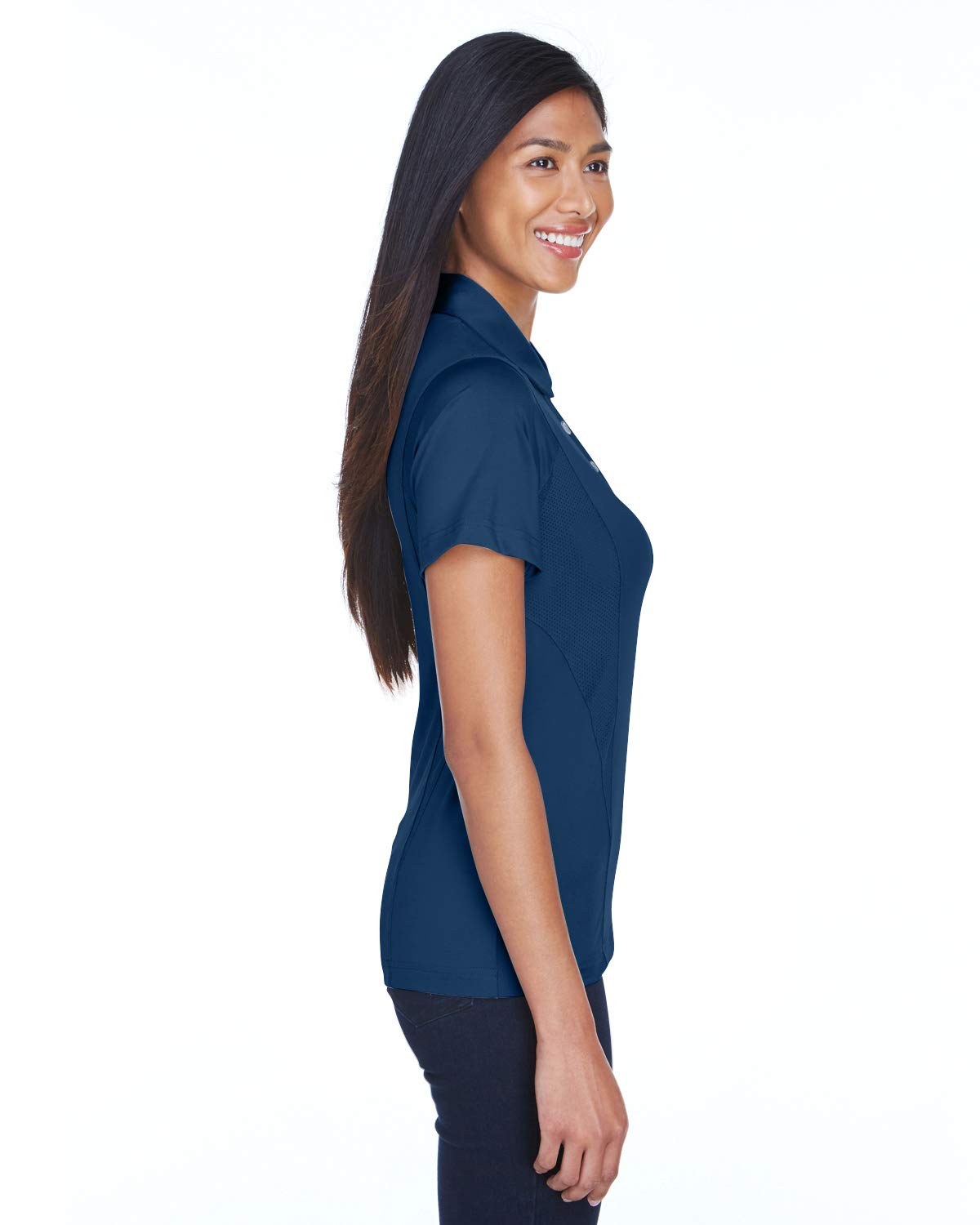 TEAM 365 Women's Performance Polo Shirt - Moisture Wicking, Breathable, Quick Dry - Sport Dark Navy, XS - Perfect for Golf, Tennis & Activewear