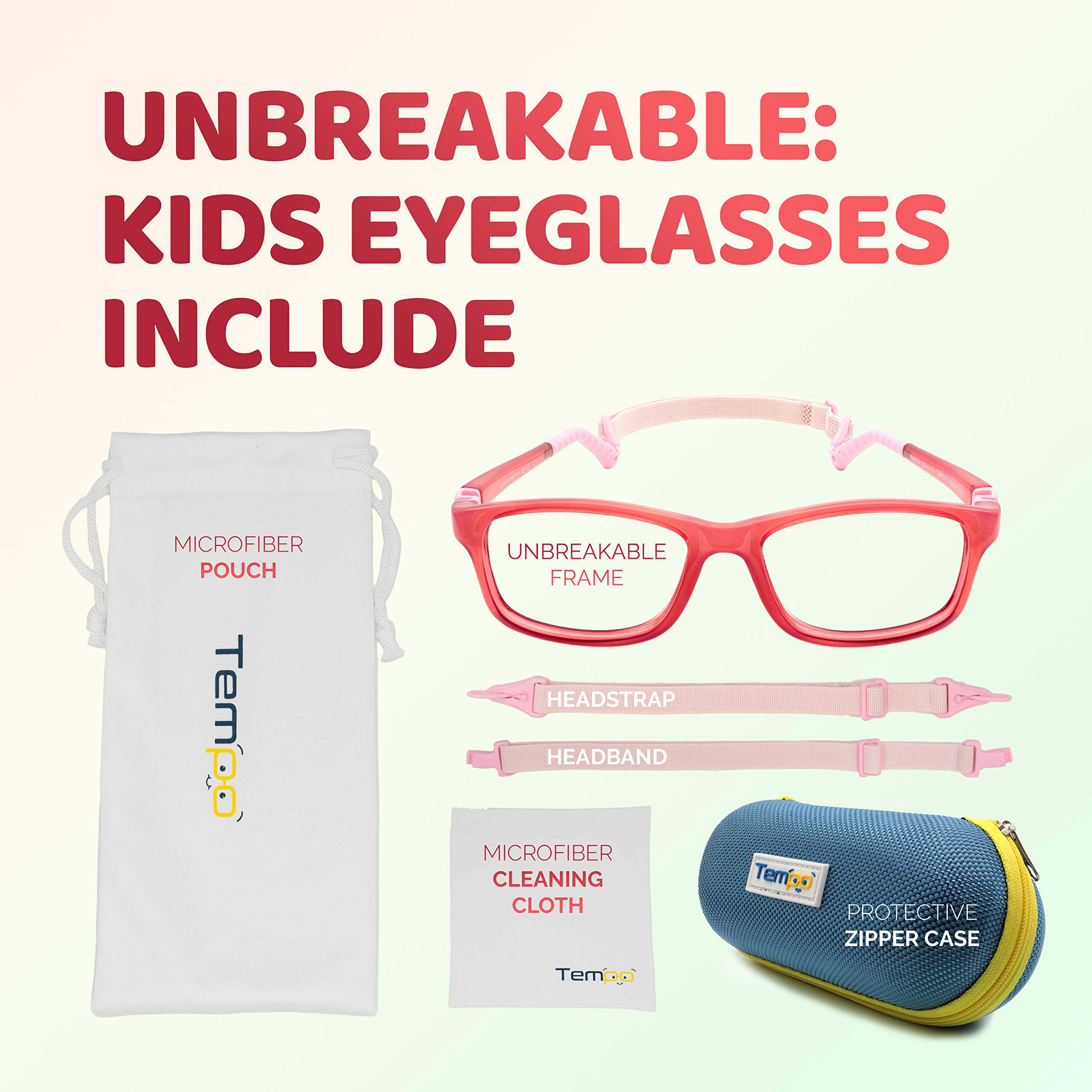 Unbreakable Kids Glasses - Flexible & Durable Children's Eyewear for Active Lifestyles - Perfect for School, Sports, and Everyday Play - Model 3003