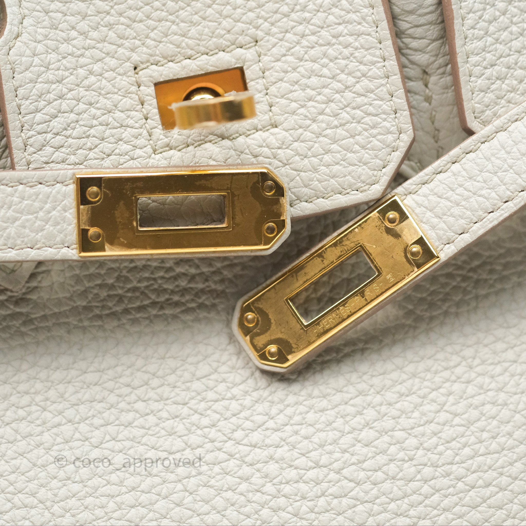 Authentic Hermès Birkin 25 Retourne Bag in Beton Togo Leather with Gold Hardware - Luxury Handbag for Women, Perfect for Office, Parties & Special Occasions
