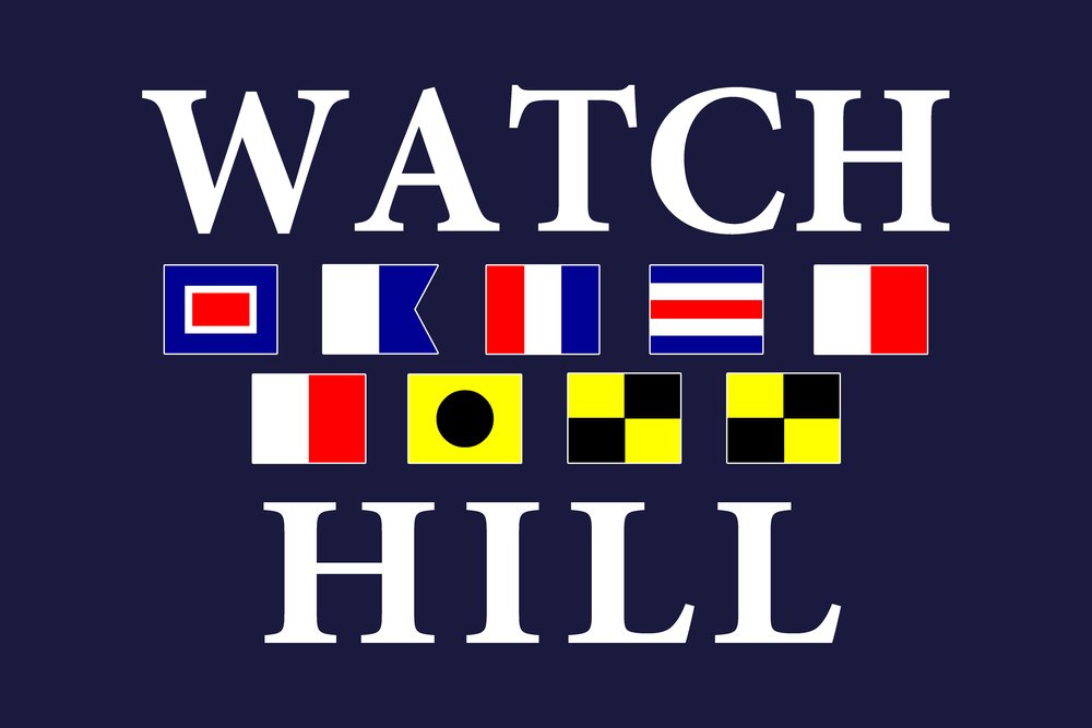 Nautical Flags Wall Art - Watch Hill, Rhode Island Inspired 24x36 Gallery Quality Metal Decor for Coastal & Beach House Themes | Perfect for Living Room, Bedroom, or Office