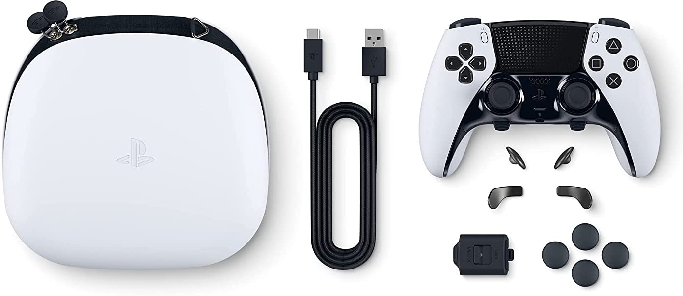 Sony DualSense Edge Wireless Controller for PS5 - Black & White | Premium Gaming Experience for PS5 Enthusiasts | Perfect for Competitive Gaming & Long Play Sessions