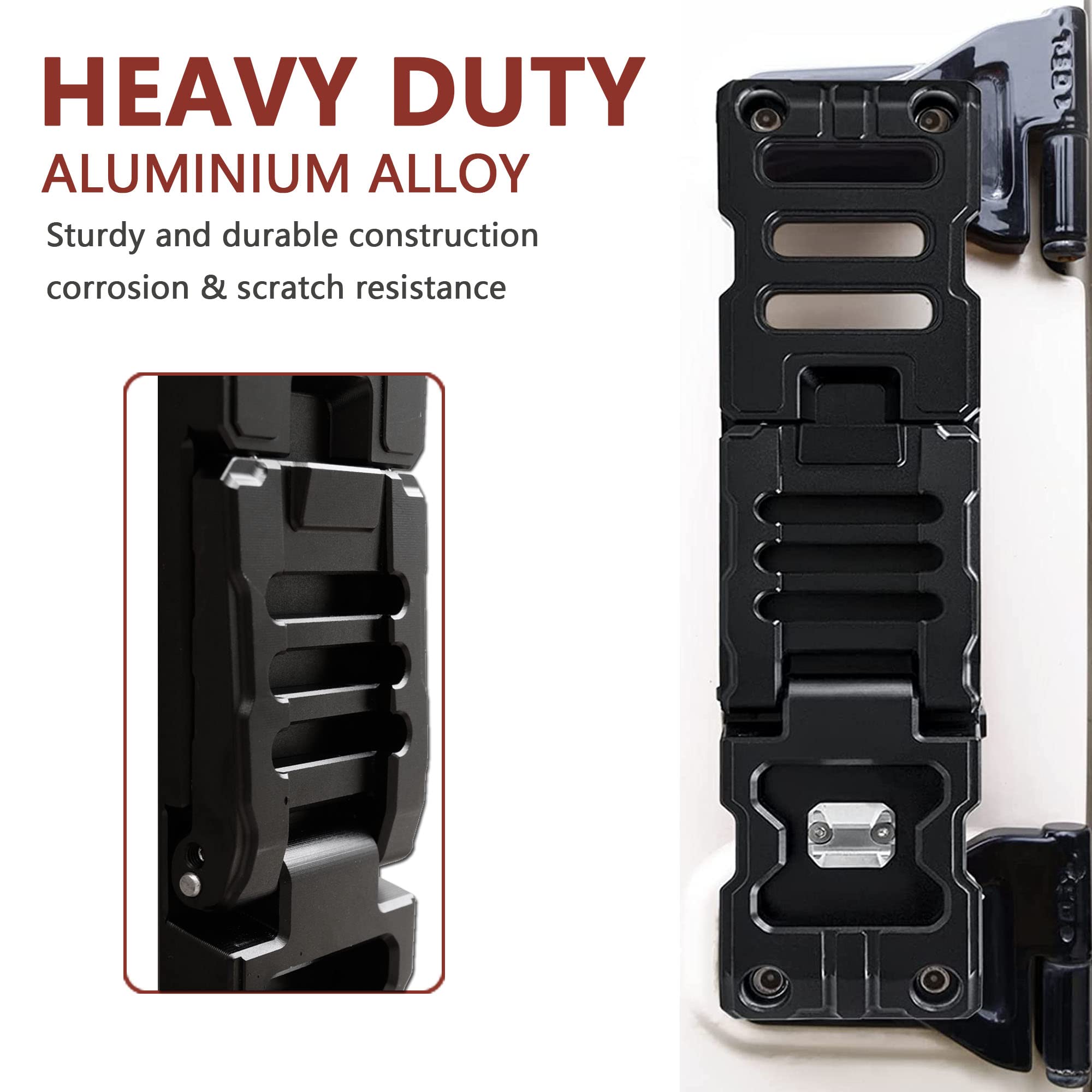 Jeep Wrangler JK JKU JL JLU Gladiator JT 2007-2023 Aluminum Alloy Folding Door Hinge Step with Bottle Opener - 1 Pack - Perfect for Roof Access & Outdoor Adventures