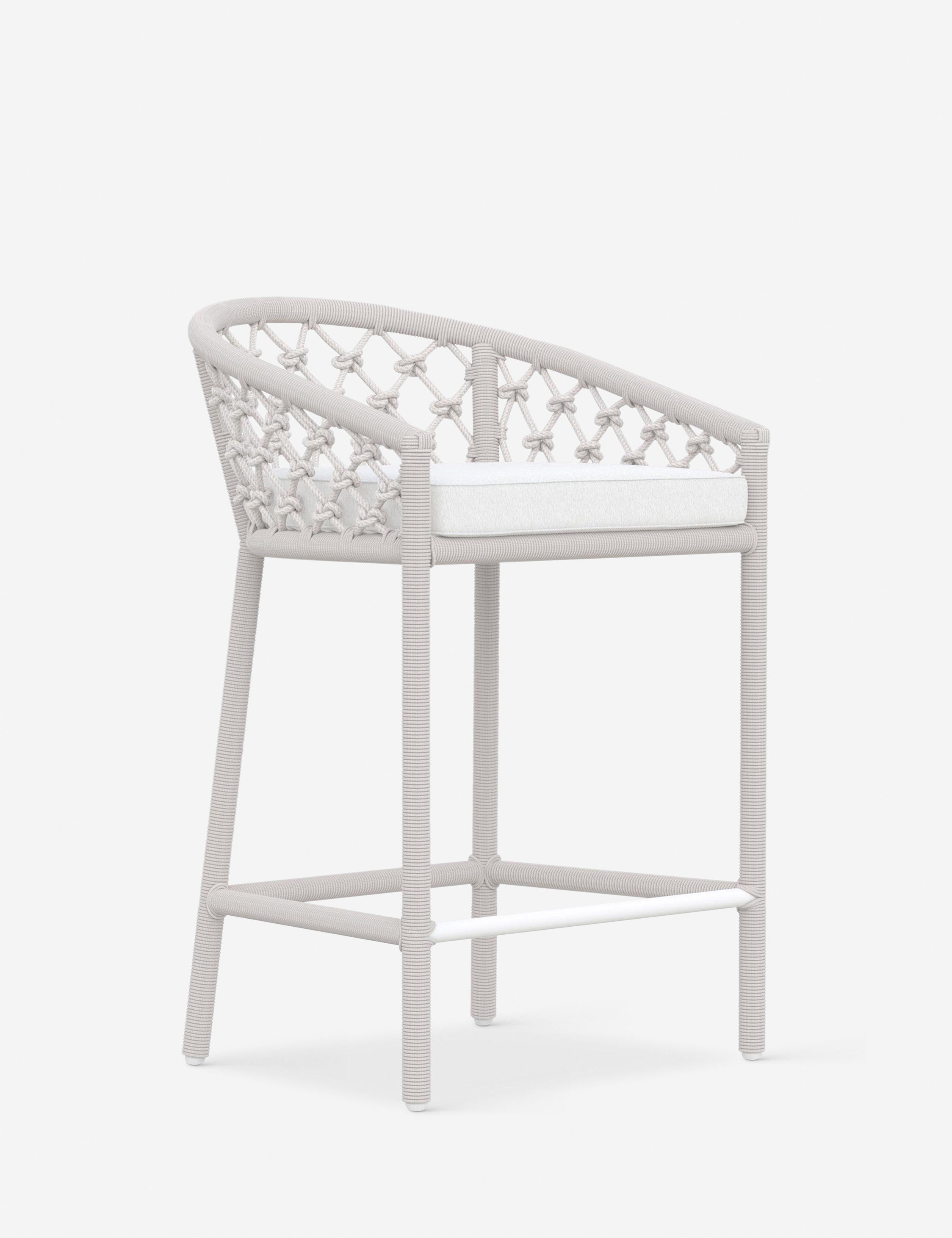 Gibbs Indoor Outdoor Counter Stool - Adjustable Height Bar Stool for Kitchen Island, Dining Table & Patio - Modern & Comfortable Seating for Home & Commercial Use