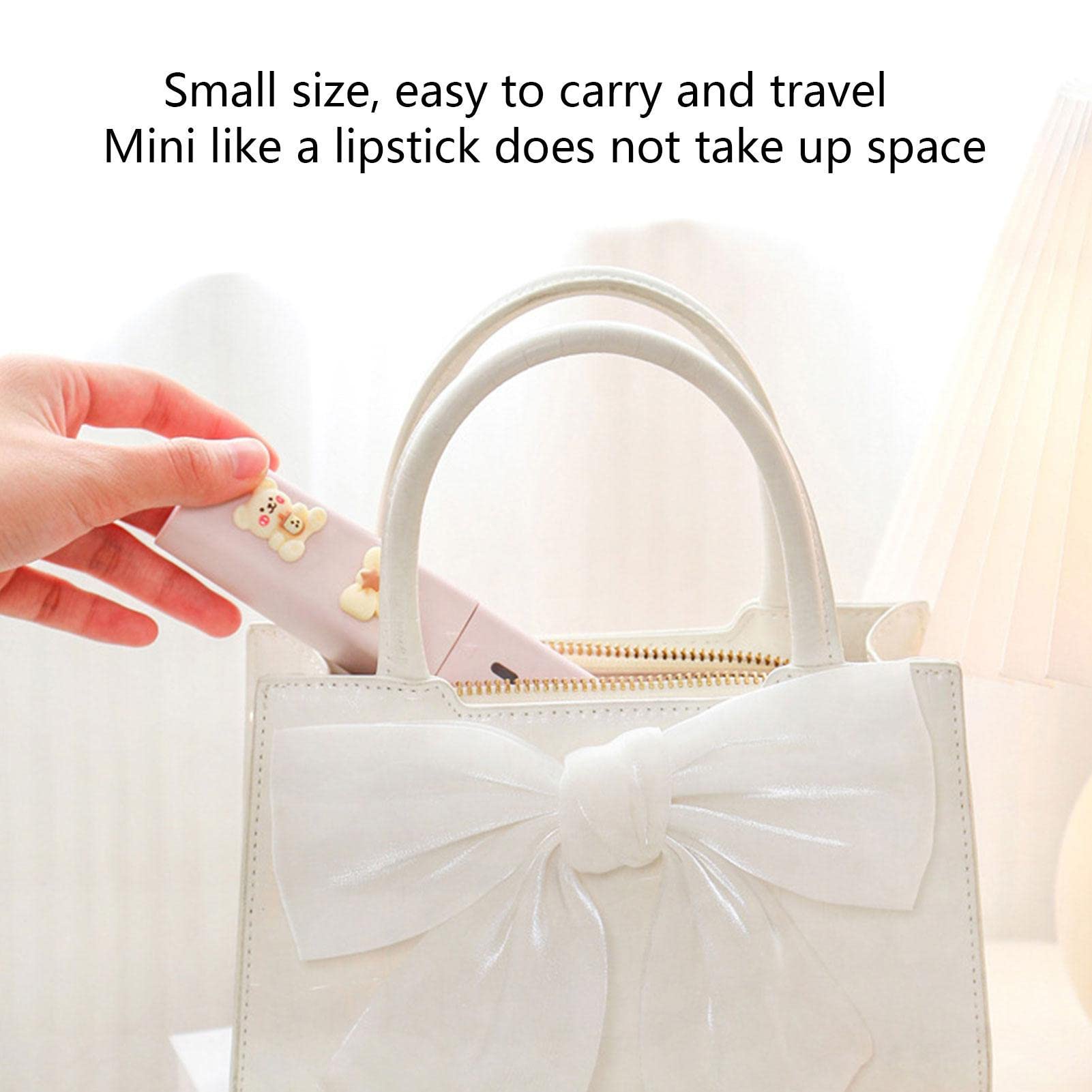 Portable Cordless USB Hair Straightener - Travel Flat Iron for Short & Long Hair | USB-Powered, No Battery Needed | Perfect for Home, Travel & On-the-Go Styling