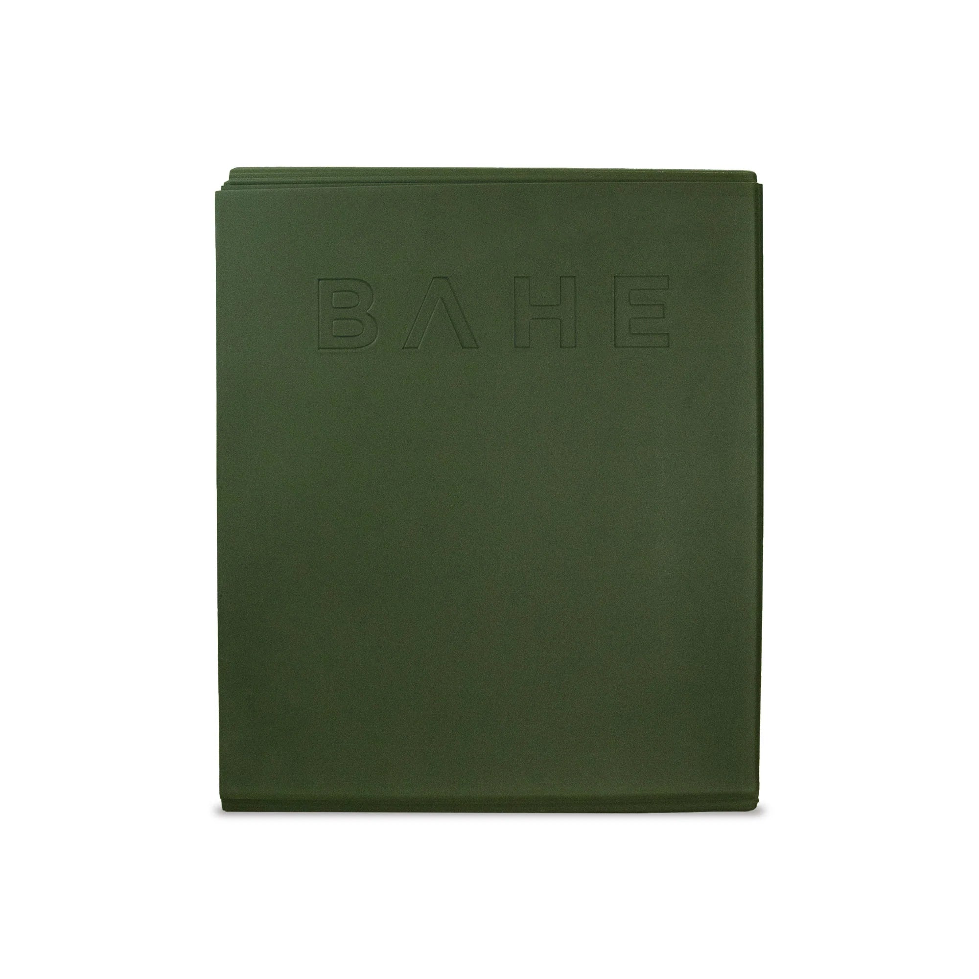 BAHE 6mm Thick Foldable Yoga Mat - Non-Slip Exercise Mat for Yoga, Pilates & Home Workouts | Portable & Lightweight | Khaki Color | Ideal for Gym, Travel & Outdoor Activities