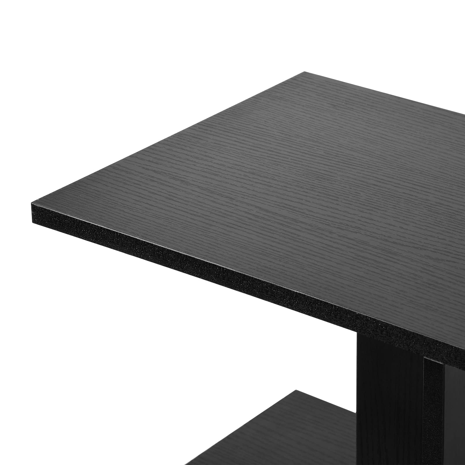 ZGREN Narrow End Table with USB Charging Station & Outlets - Slim Rolling Nightstand for Small Spaces, Bedroom, Living Room - Black | Perfect for Bedside, Sofa, Couch & Compact Spaces