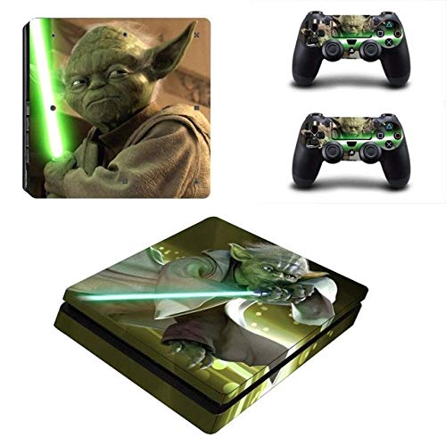 Star Wars Style PS4 Pro & Slim Vinyl Skin Stickers - Decorative Decals for Sony PlayStation 4 Console & Controllers - Perfect for Gaming Setups & Themed Rooms