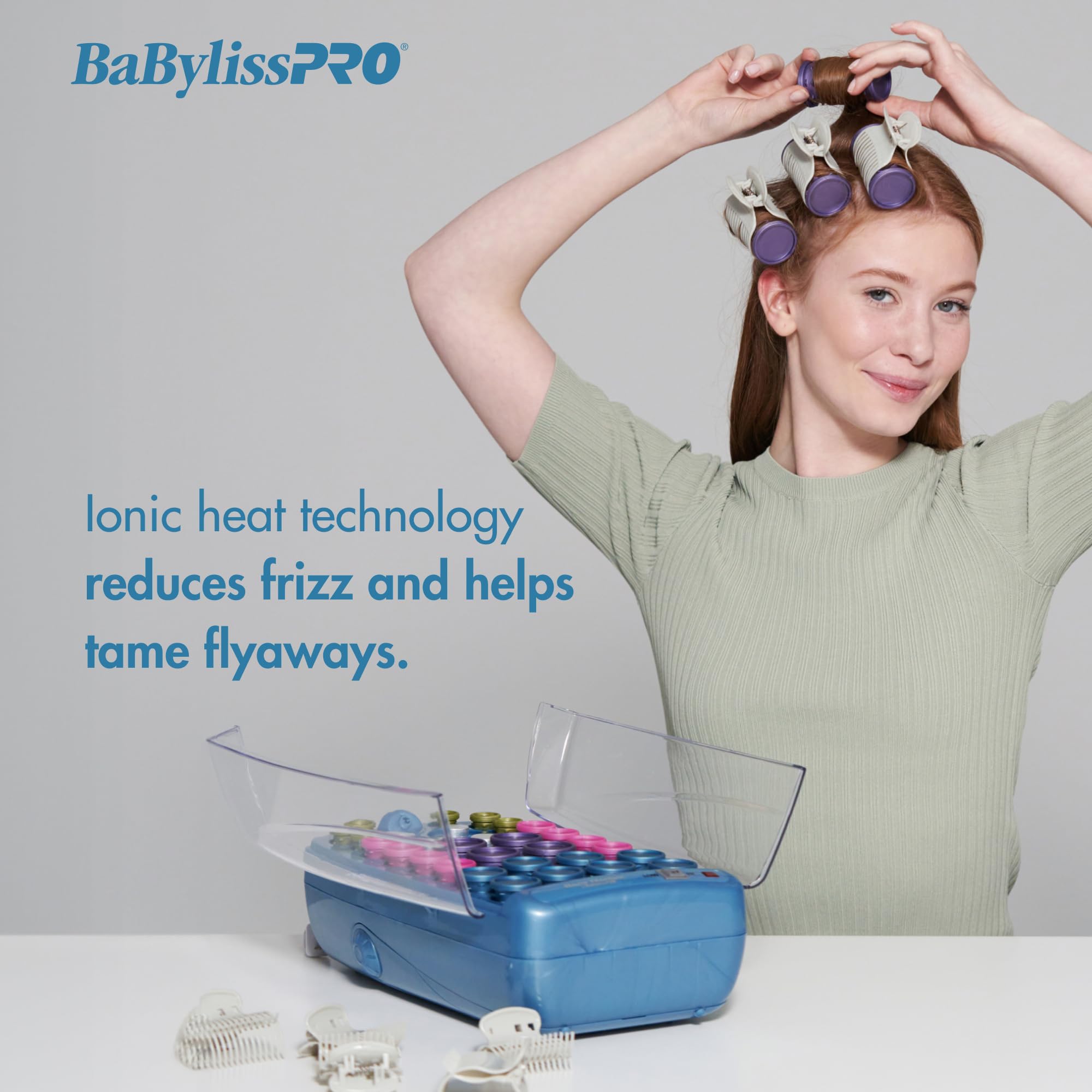BabylissPRO Nano Titanium Professional Hot Rollers for All Hair Lengths - Salon-Quality Styling at Home for Curls & Waves