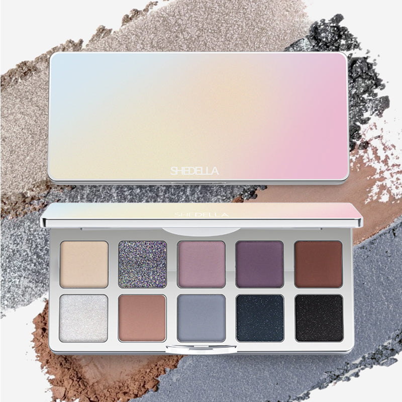 Shedella Dreamy 10-Color Eyeshadow Palette - Vibrant & Long-Lasting Makeup for Day & Night Looks | Perfect for Parties, Weddings & Everyday Glam