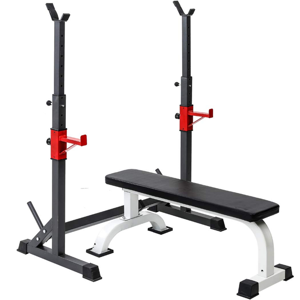 Adjustable Olympic Weight Bench Set for Full Body Workout - Home Gym Strength Training Equipment with Multiple Positions | Perfect for Home Fitness, Strength Building & Muscle Training (Barbell Not Included)