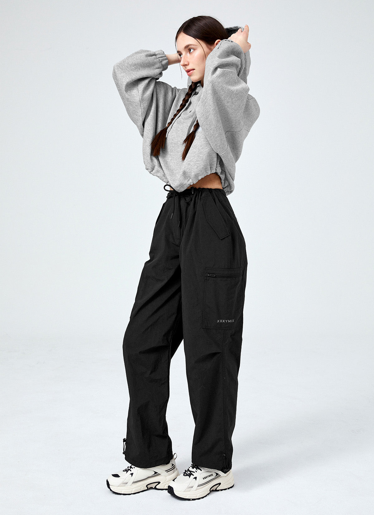 Men's Comfort Utility Cargo Wide Pants - Durable Work Pants with Multiple Pockets for Outdoor, Hiking, and Casual Wear