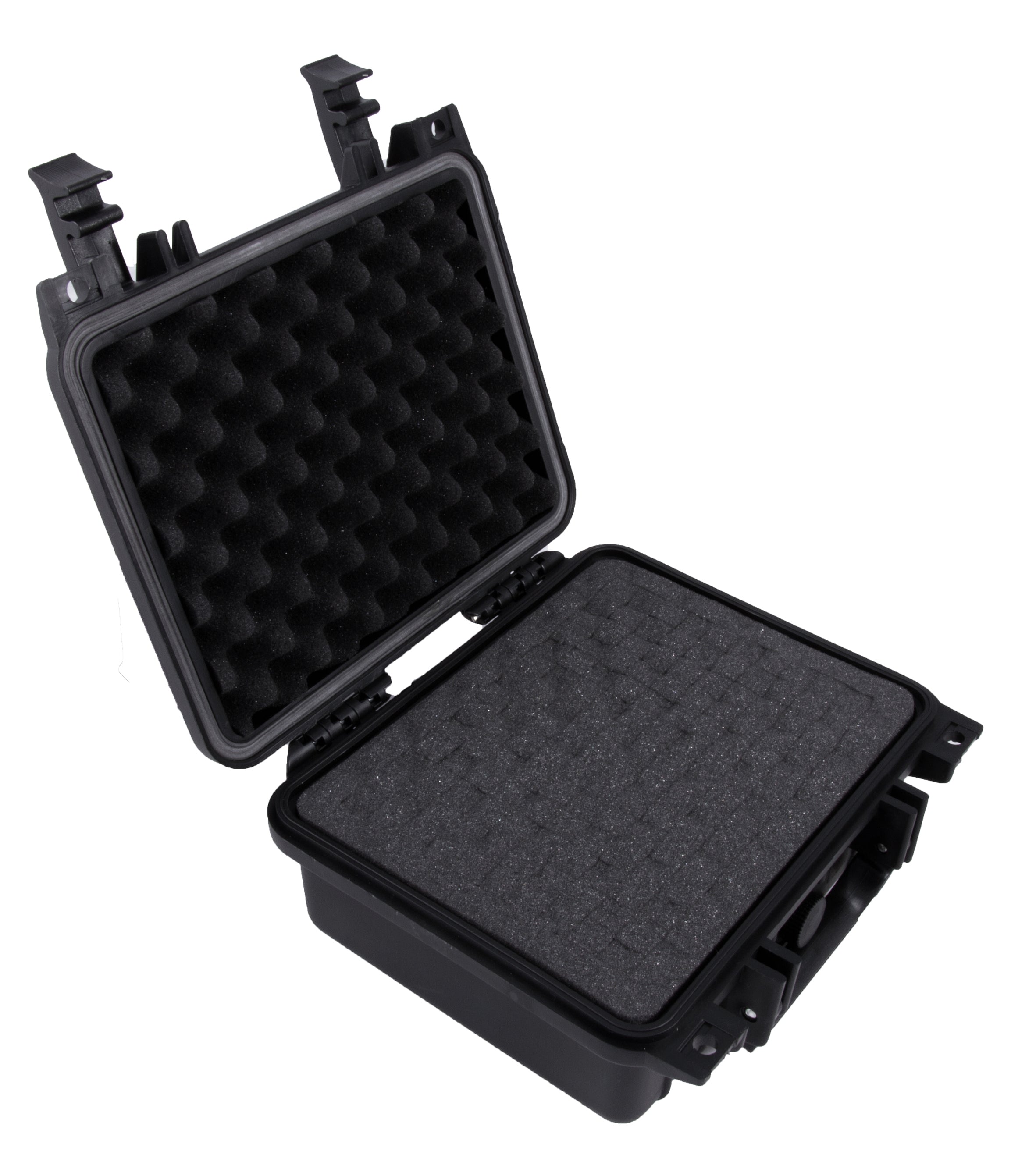 CASEMATIX 11 Inch Waterproof Hard Travel Case with Lockable Padlock Rings & Customizable Foam Insert - Fits Accessories up to 8.5