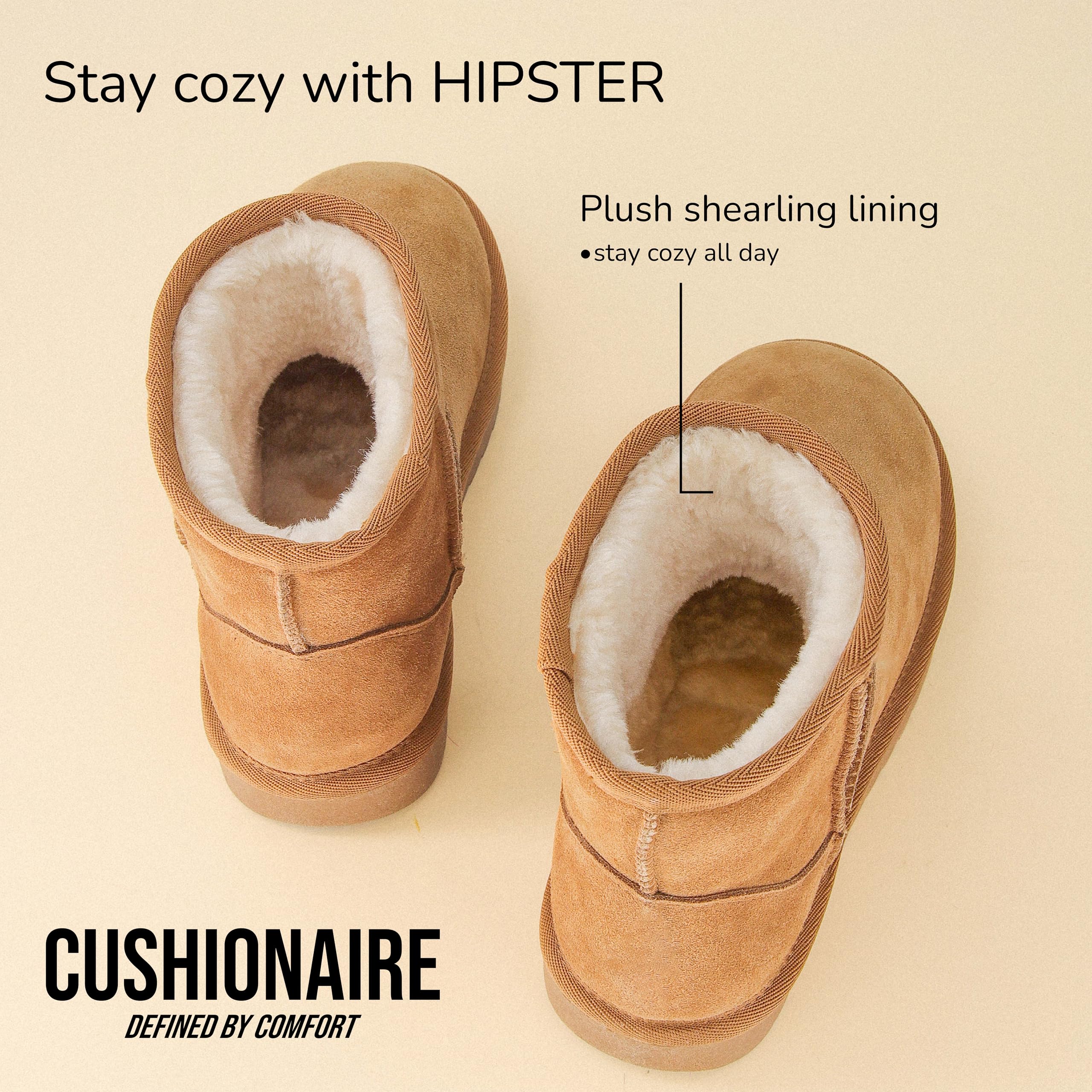 CUSHIONAIRE Women's Boots with Memory Foam - Comfortable for Walking & Work