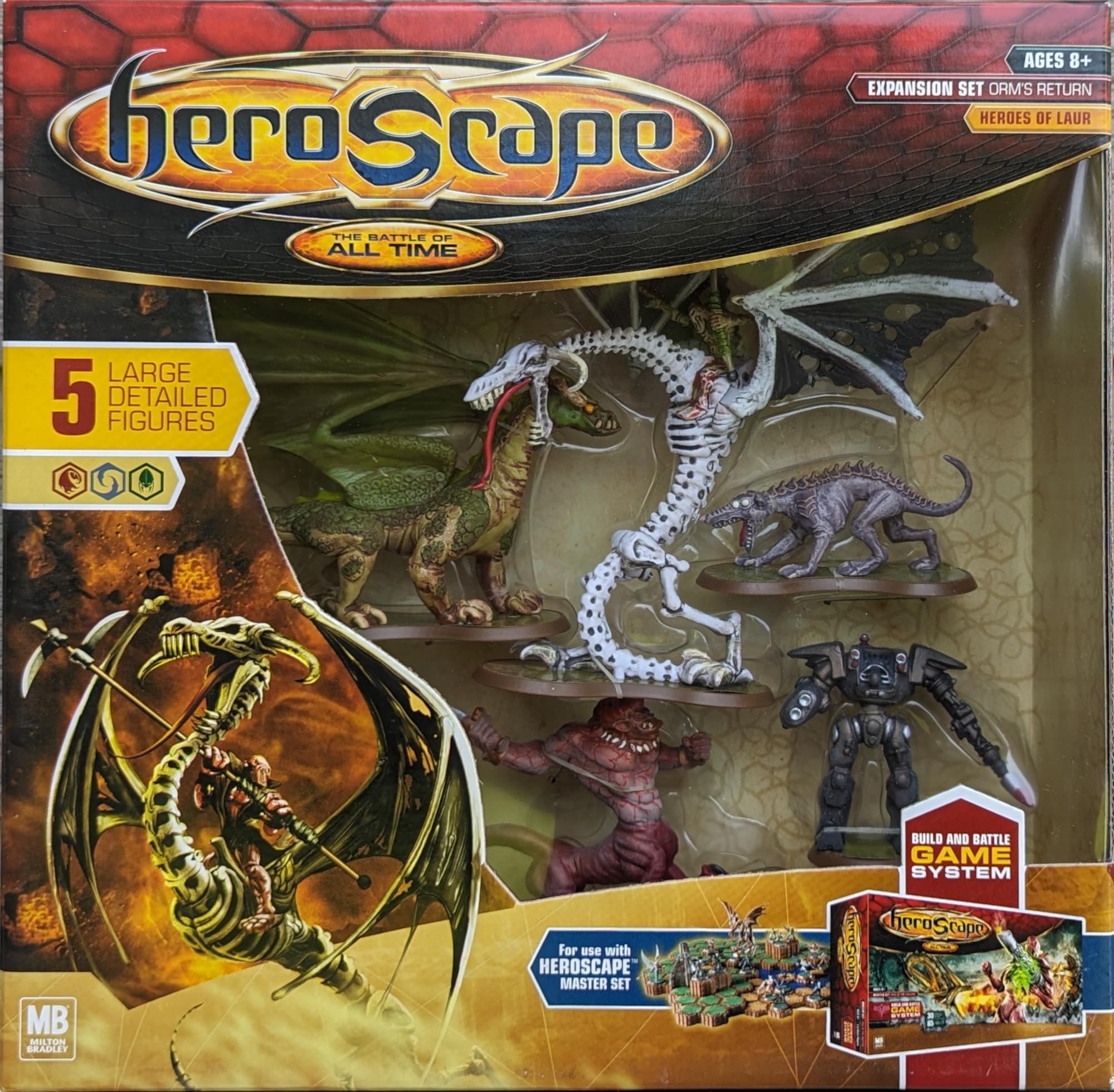 Hasbro Heroscape Orm's Return Large Expansion Set - Epic Fantasy Battle Game for Strategy & Adventure Play