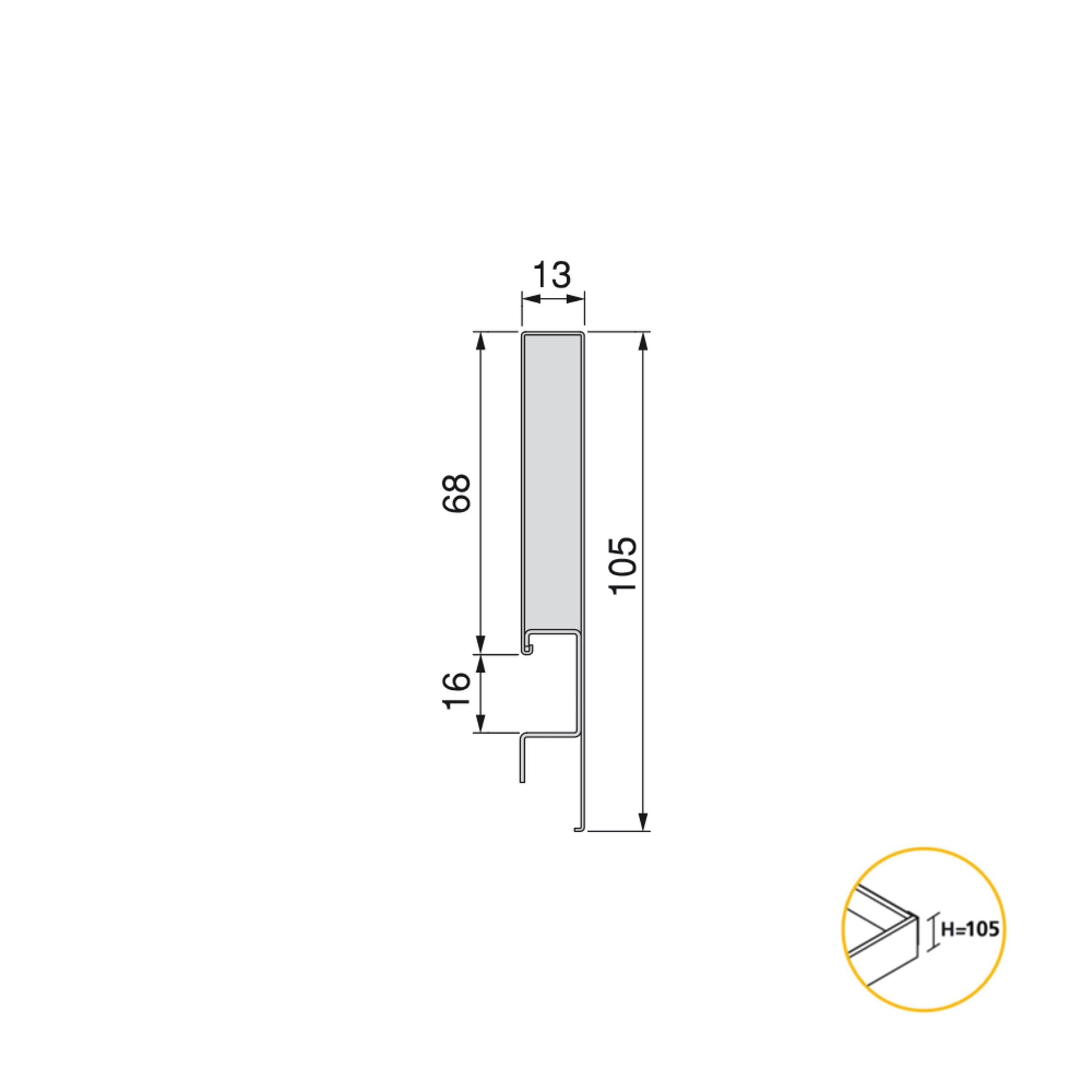 White Drawer Kit with 2 Side Ribs & Soft Close Full Pull Rails - 138 x 350mm Kitchen & Bathroom Drawer Mounting Hardware for Smooth Cabinet Organization
