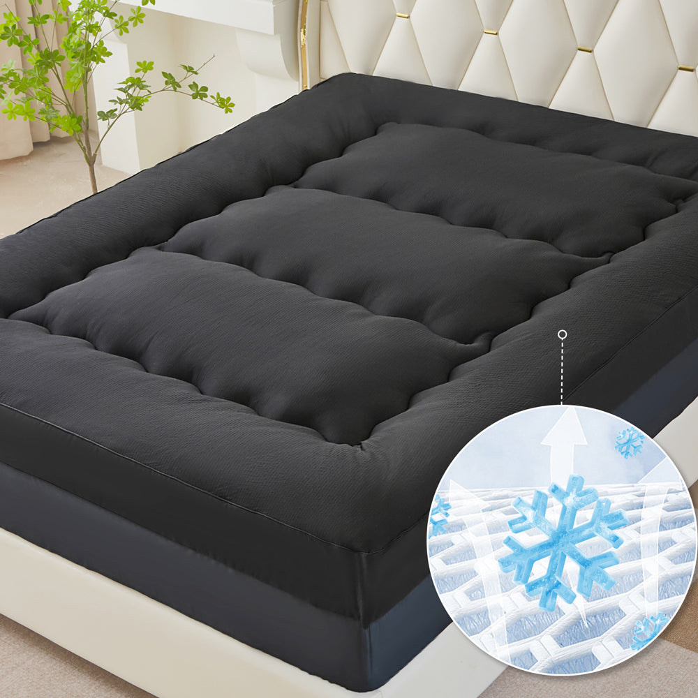 MAXYOYO Extra Thick Cooling Mattress Topper - 8-21