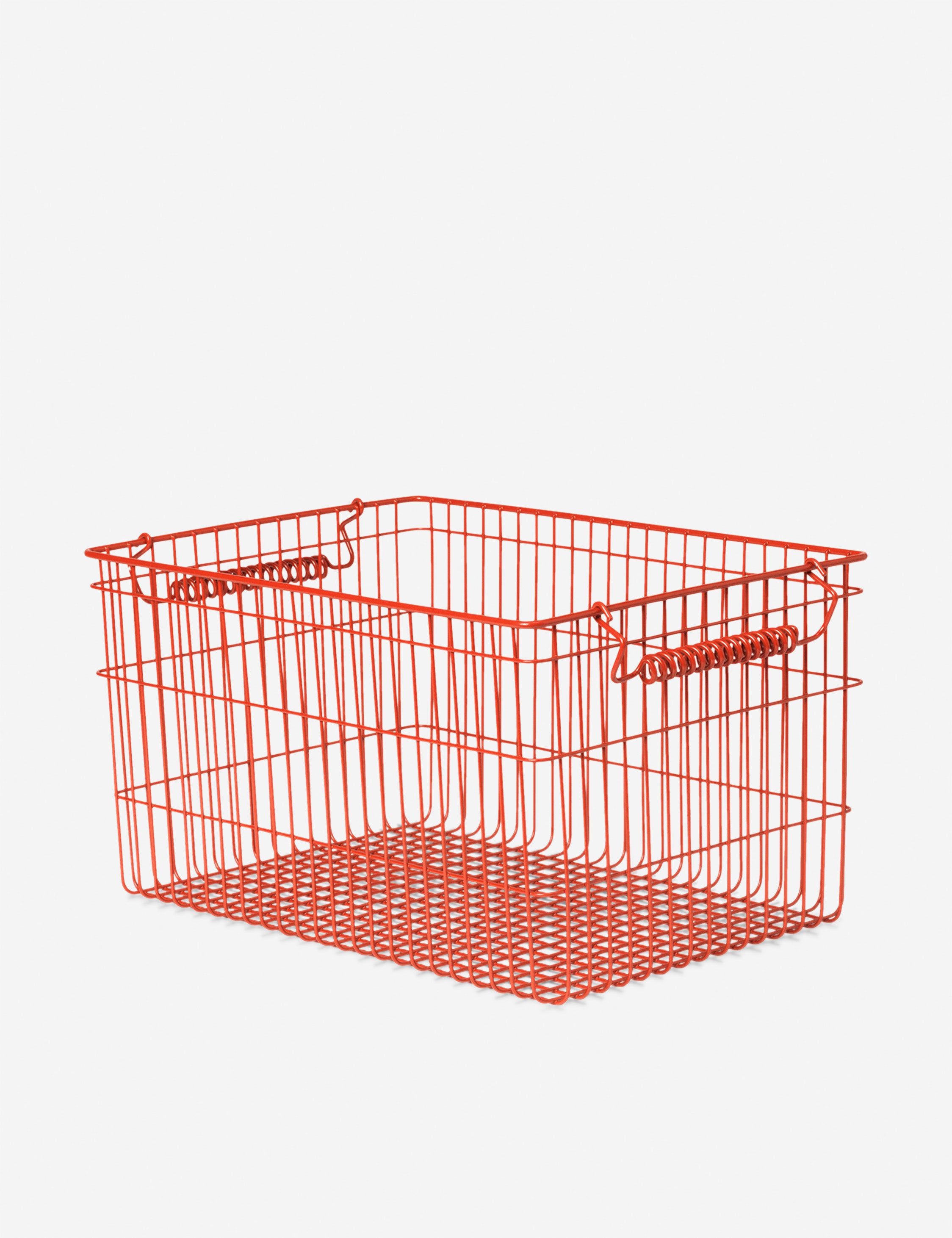 Ferm Living Cala Stackable Baskets - Set of 2, Woven Storage Bins for Home Organization - Perfect for Bathroom, Bedroom, or Kitchen Storage