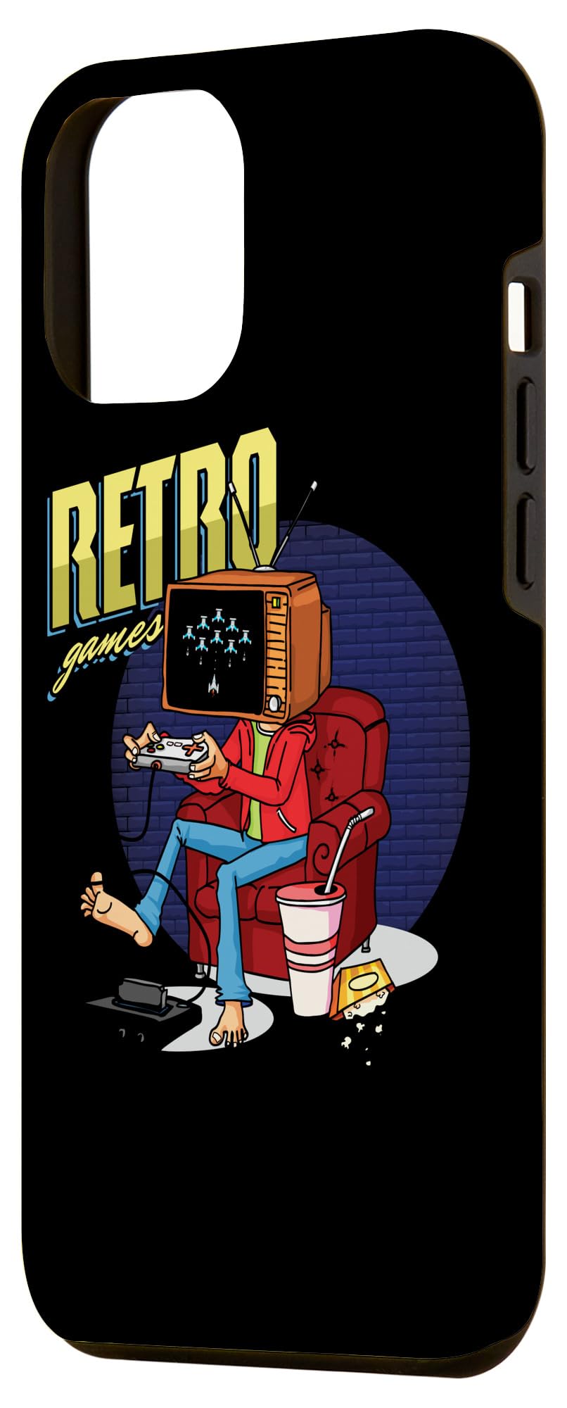 iPhone 12 Pro Max Case - Retro Gaming Design for iPhone 12 Pro Max - Perfect Gift for Gamers & Tech Nerds - Durable Protection for Work, Travel & Everyday Use