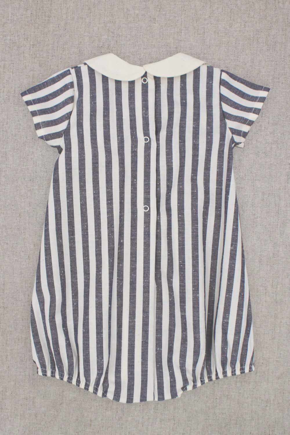 Otis Navy Striped Romper for Women - Casual Summer Jumpsuit with Pockets | Perfect for Beach, Vacation & Everyday Wear