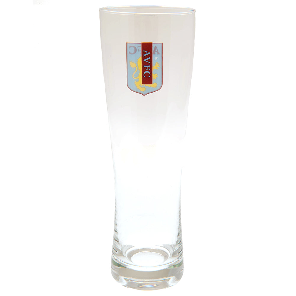 Aston Villa FC Official Tall Beer Glass - 20oz Premium Pint Glass for Beer, Soda, Cocktails - Perfect for Football Fans, Game Day Parties, and Home Bar Decor