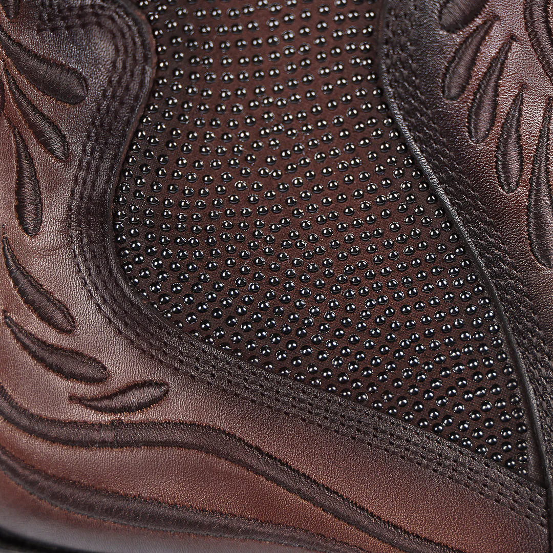 3F0QRS Women's Chocolate Cowhide Ankle Boots - Stylish & Comfortable for Casual Outings, Work & Date Nights