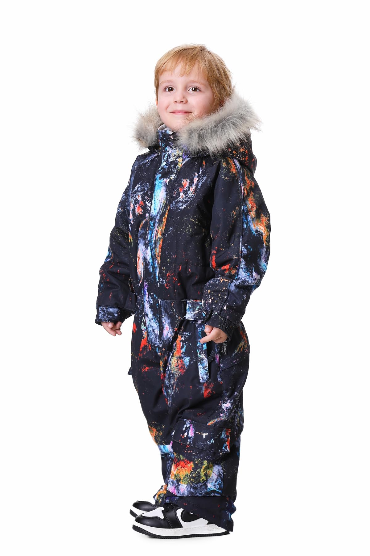 Bluemagic Kids Baby Snowsuit One Piece - Waterproof Winter Snowsuit Overalls for Boys & Girls - Ski Suit Jacket Coat for Snowboarding & Outdoor Play
