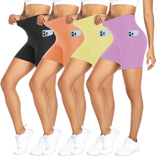 4 Pack Black/Orange/Yellow/Purple
